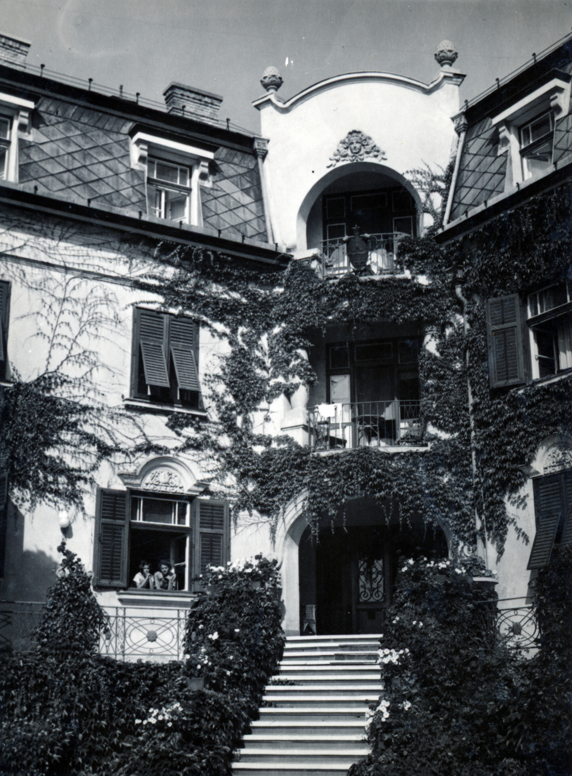 Hungary, Balatonkenese, Székesfővárosi tisztviselők üdülőtelepe (később Honvéd üdülő)., 1943, Vízkelety László, resort, Fortepan #227655