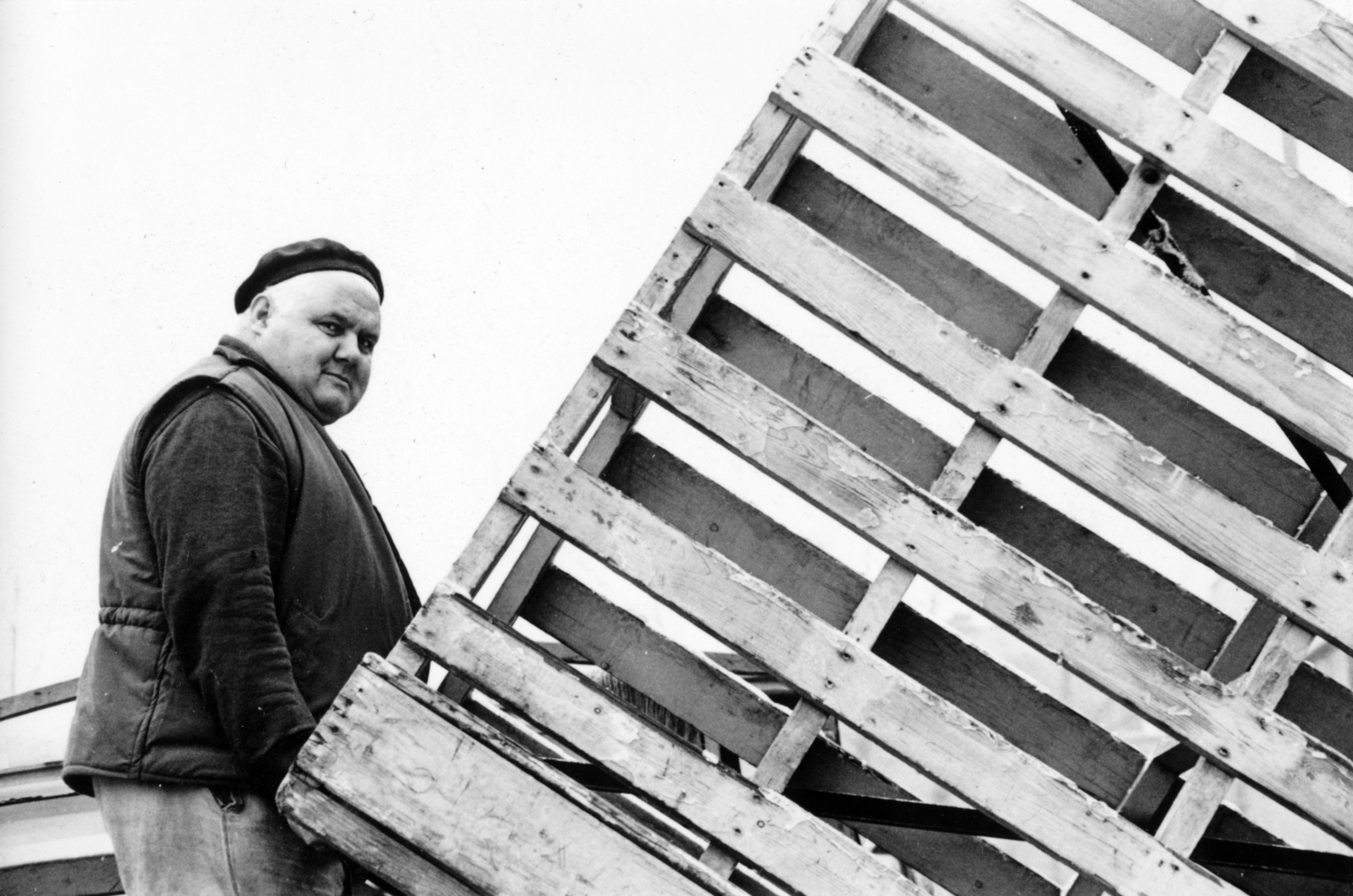 1971, Középületépítő Vállalat - Kreszán Albert - Koczka András - Kemecsei József, munkás, Best of, Fortepan #227724