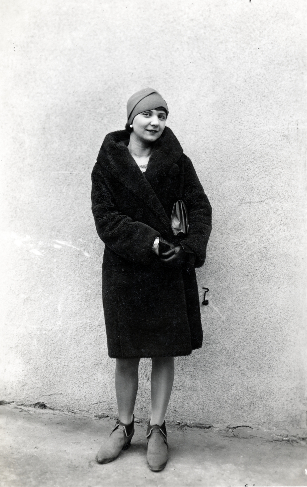 1934, Ladinek Viktor, woman, coat, hat, Fortepan #228158