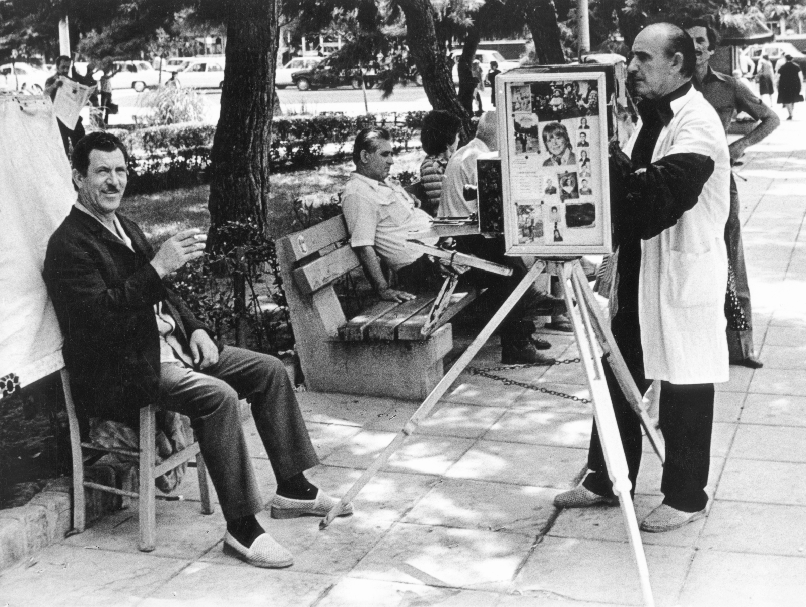 1976, Ladinek Viktor, tripod, camera, photographer, box camera, streetphotography, Fortepan #228167