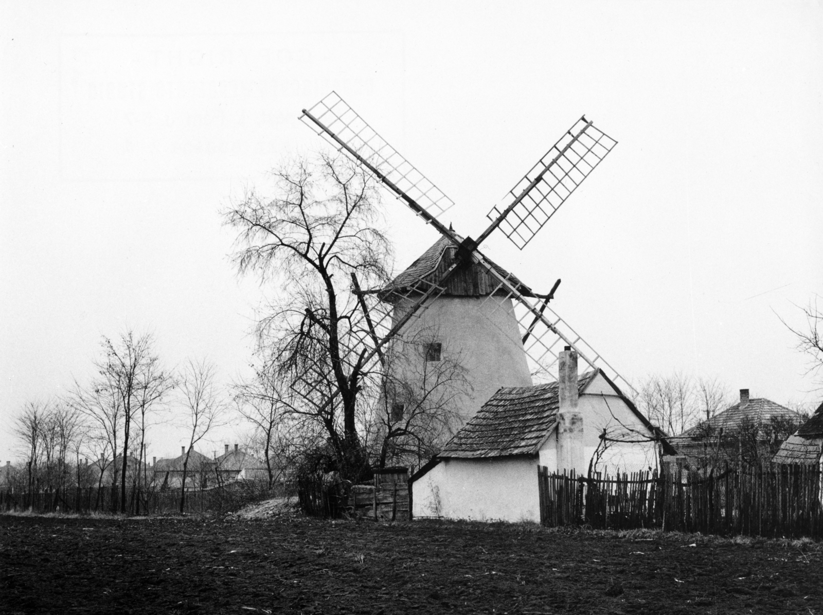 Hungary, Szeged, Kiskundorozsma (ekkor önálló, ma a város része), szélmalom., 1969, Fortepan/Album078, windmill, Fortepan #228287