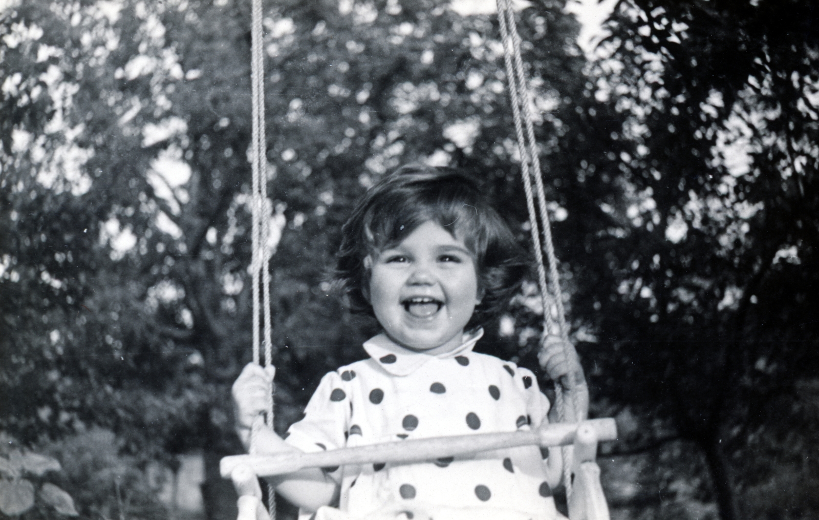 1960, Király Ildikó, girl, swing, Fortepan #228426