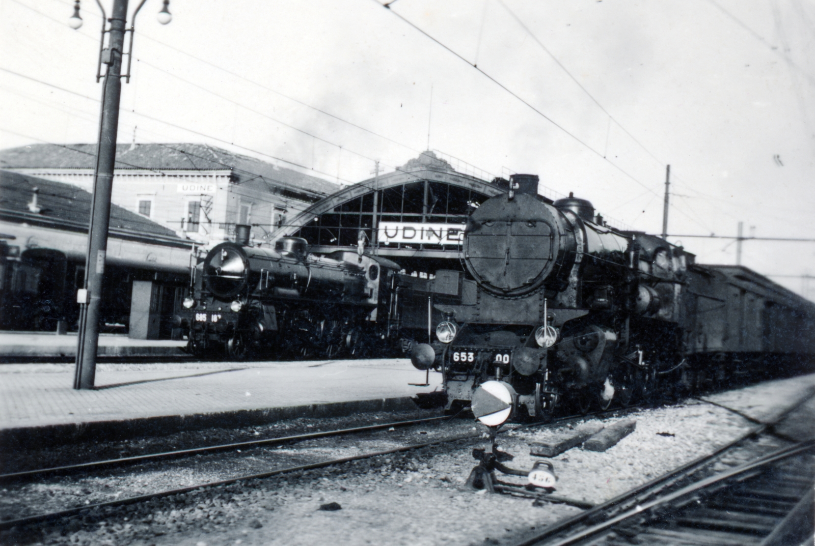 Italy, Udine, pályaudvar., 1939, Szűcs Zsigmond örökösei, steam locomotive, DSA 109 series, Fortepan #228593