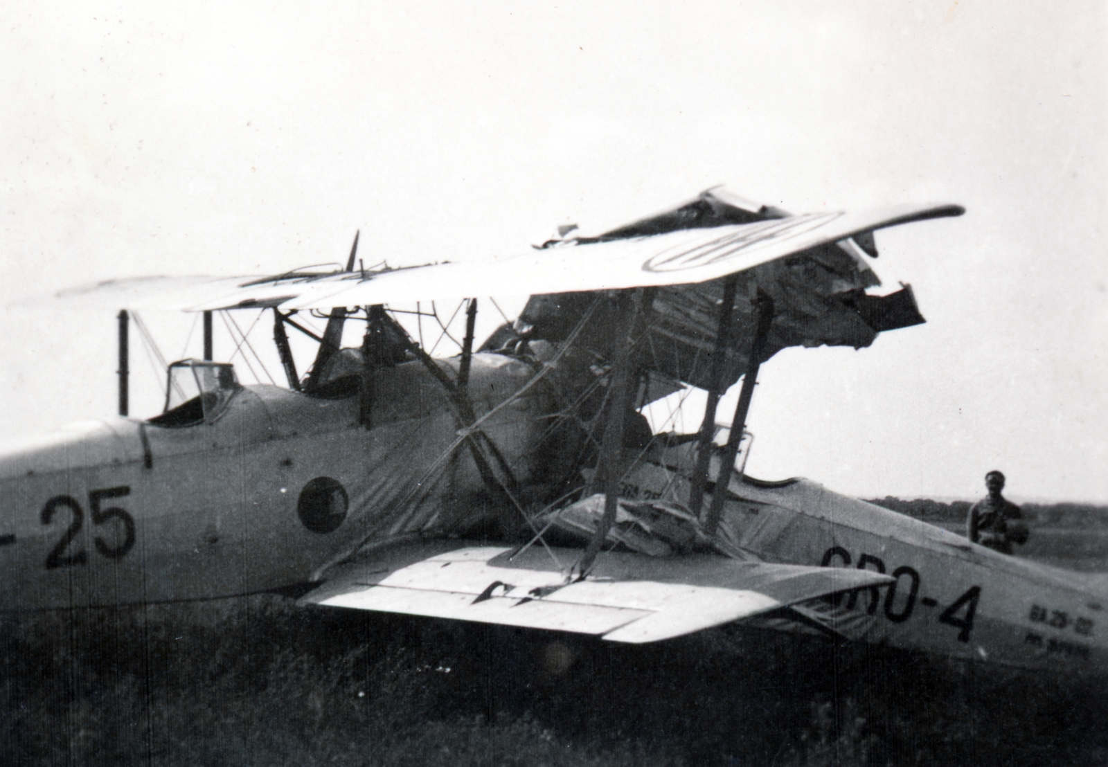 Italy, Grottaglie, összeütközöt Breda Ba.25 típusú repülőgépek., 1939, Szűcs Zsigmond örökösei, airplane, wreck, Breda-brand, Fortepan #228595