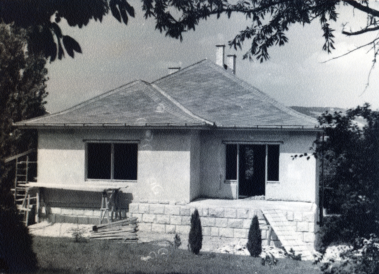 Magyarország, Budapest XII., a Kiss Áron utca 8. számú ház építkezése., 1937, Flanek-Falvay-Kováts, Budapest, palatető, építkezés, Fortepan #228686