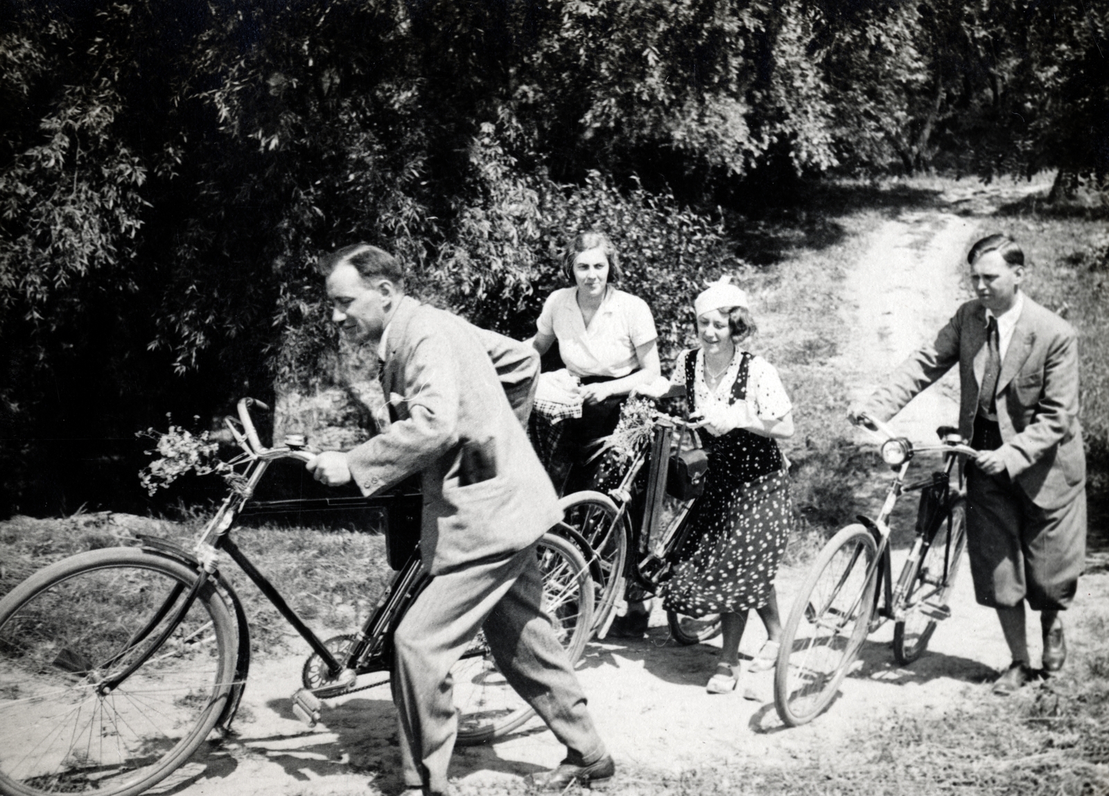 1934, Flanek-Falvay-Kováts, kerékpár, Weiss Manfréd-márka, Weiss Manfréd Csoda, Csepel-márka, Fortepan #228701