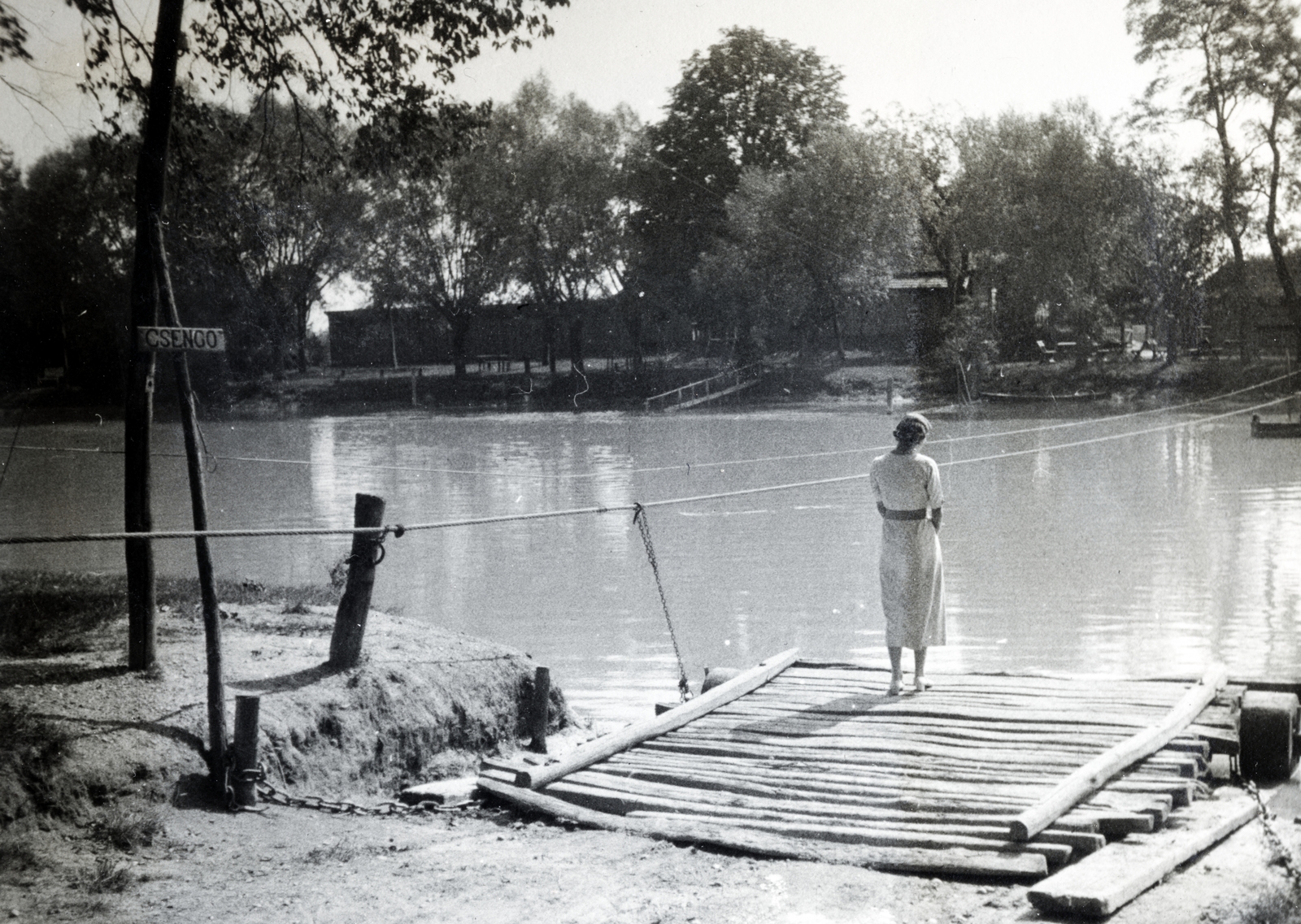 1934, Flanek-Falvay-Kováts, shore, ferry crossing, Fortepan #228711