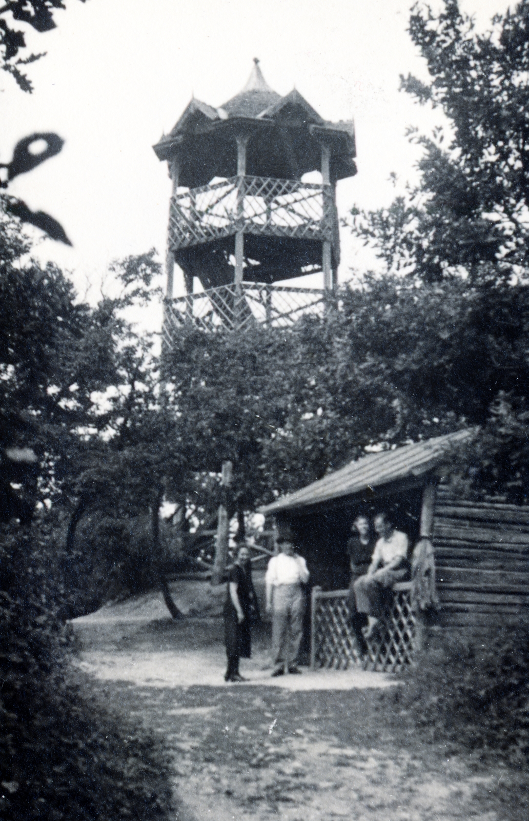 Hungary, Sopron, Károly-kilátó, 1936-ban a helyére épült a kőkilátó., 1933, Flanek-Falvay-Kováts, Fortepan #228719