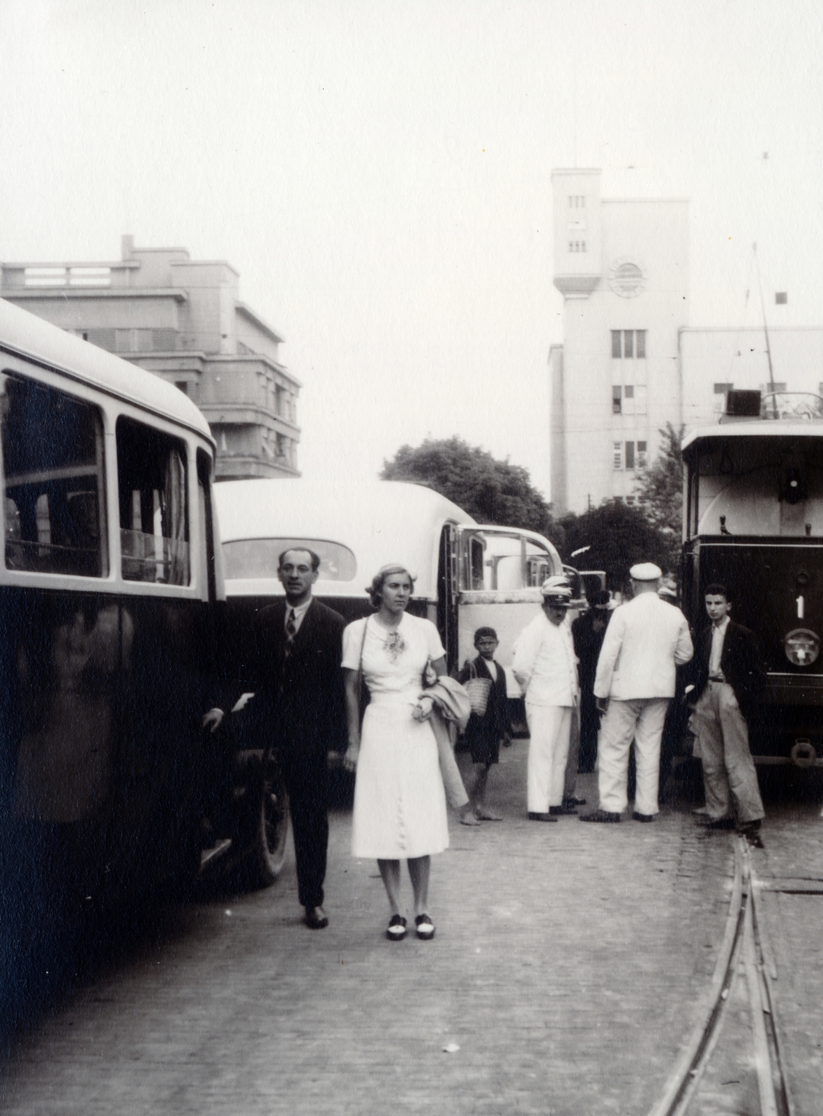 Szerbia, Belgrád, Trg Republike, szemben a Francuska ulica., 1938, Flanek-Falvay-Kováts, Fortepan #228843