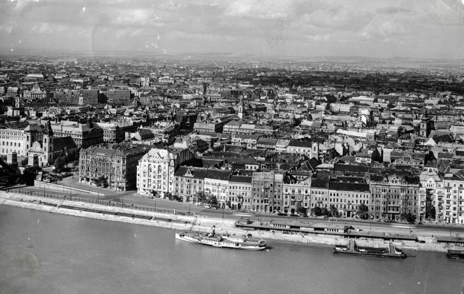 1948, Kern család, látkép, Fortepan #228875
