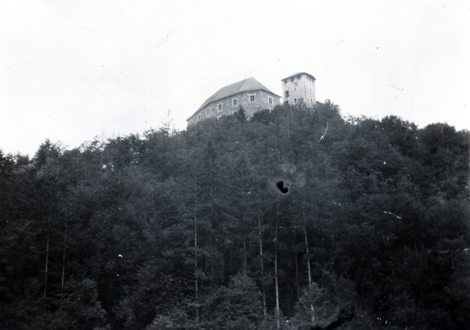 Ausztria, Léka, Esterházy várkastély., 1934, Petősi Dénes, alulnézet, Fortepan #228924