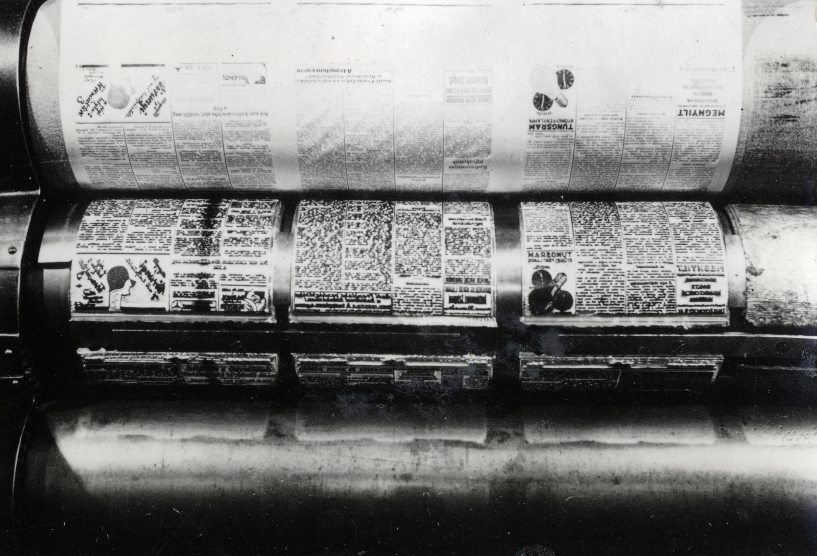 Hungary, Budapest VII., Osvát (Miksa) utca, Athenaeum Nyomda. A felvétel a 25 éves Az Est című lap jubileumi esztendejében, az 1935. március 6-i lapszám nyomtatásakor készült., 1935, Salusinszky Imre, Budapest, Fortepan #228963