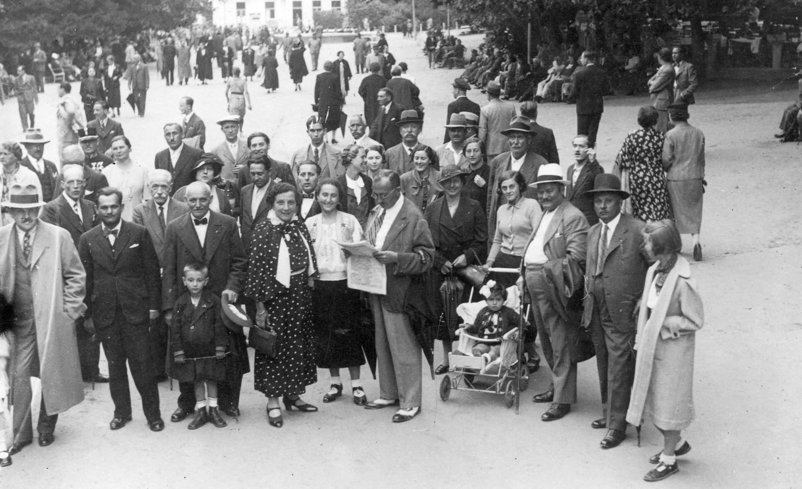 Hungary, Hévíz, 1936, Baráth Endre, baby carriage, Fortepan #22897