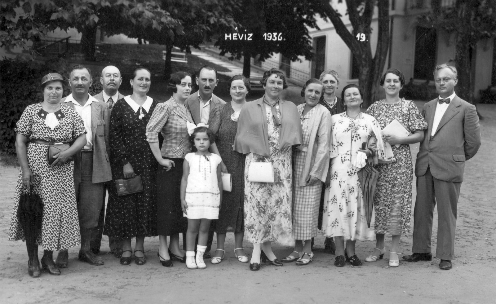 Hungary, Hévíz, 1936, Baráth Endre, checked dress, Fortepan #22899