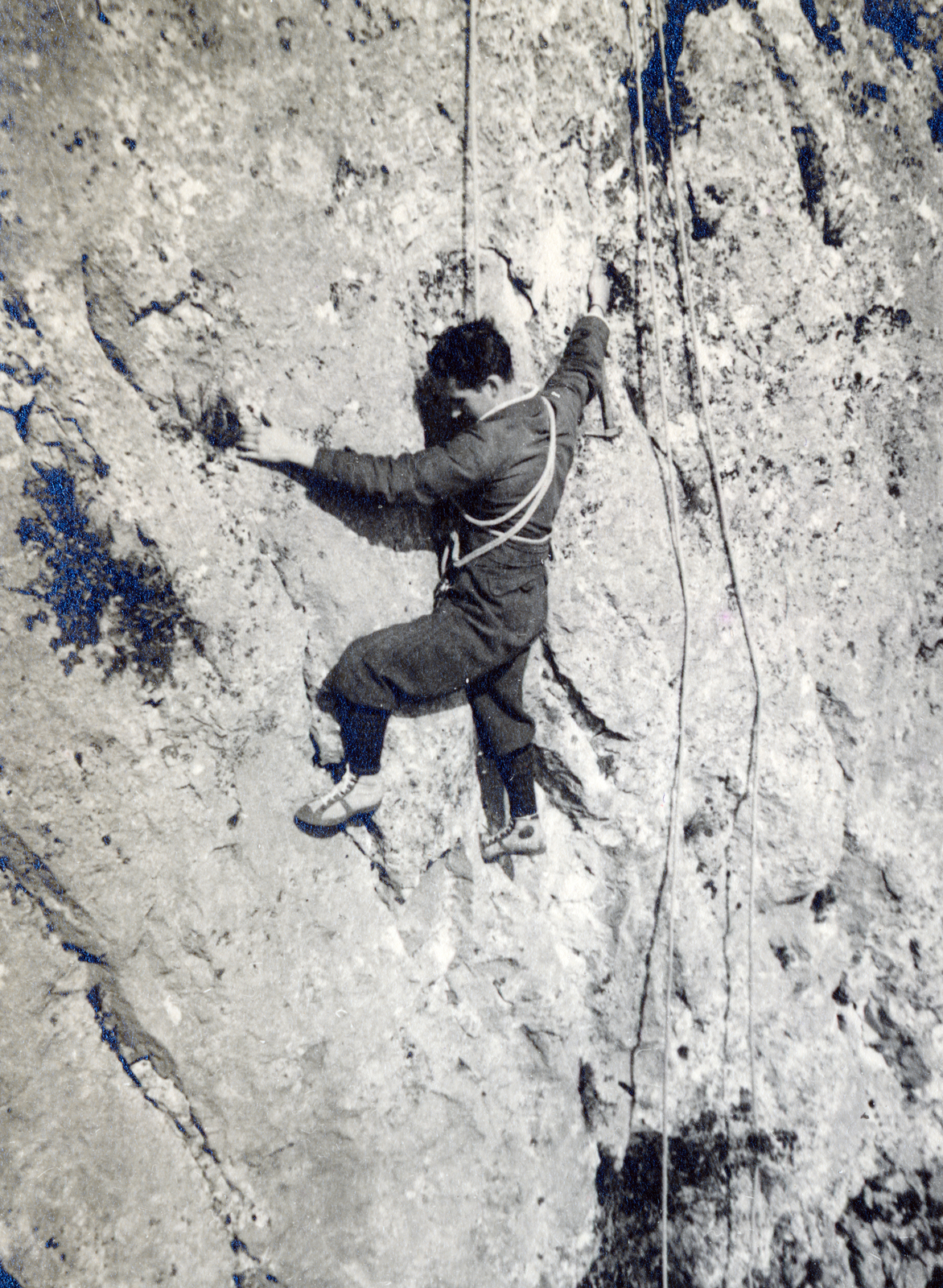 1934, Flanek-Falvay-Kováts, Mountaineering, Fortepan #229020