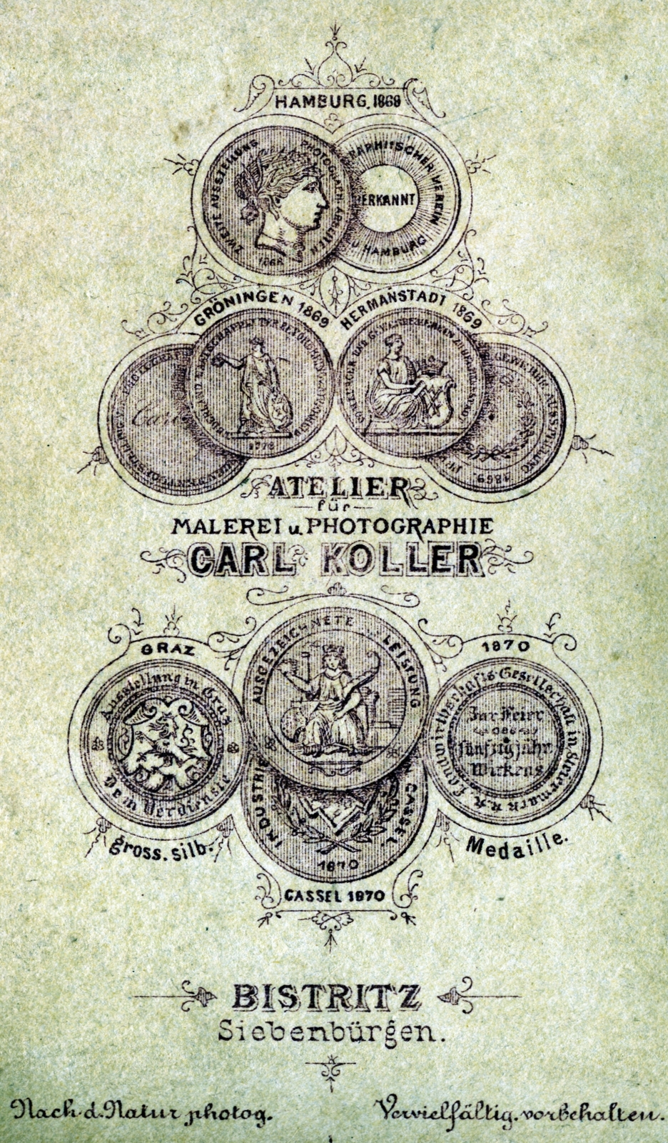 Cluj-Napoca, 1900, Ábrahám Katalin és László, verso, photographer, studio, Fortepan #229036