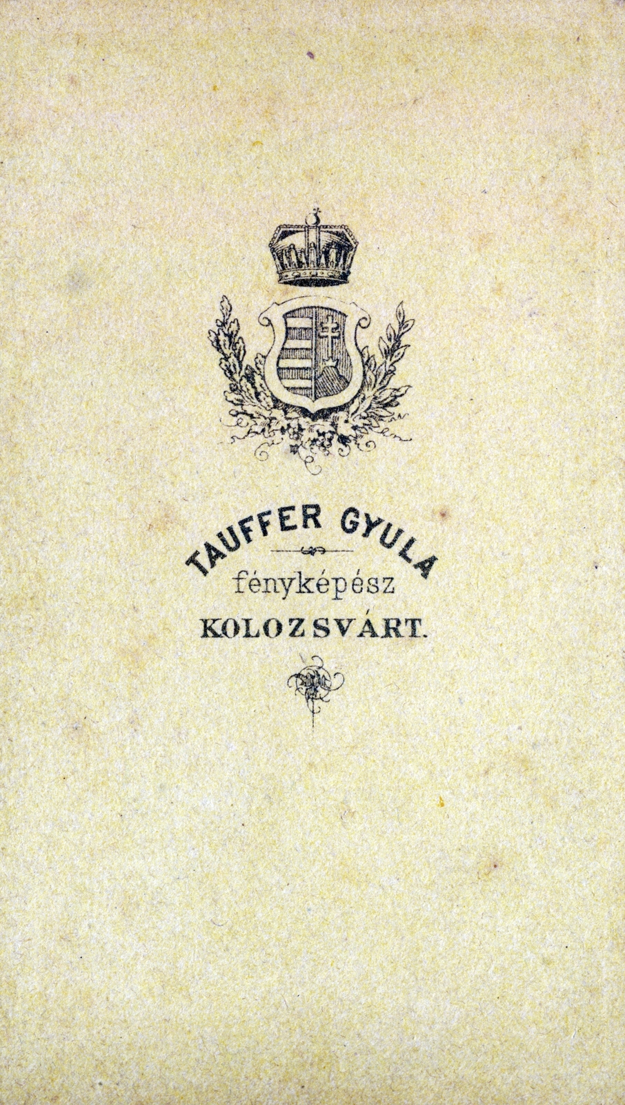 Kolozsvár, 1900, Ábrahám Katalin és László, hátlap, fényképész, műterem, Fortepan #229052