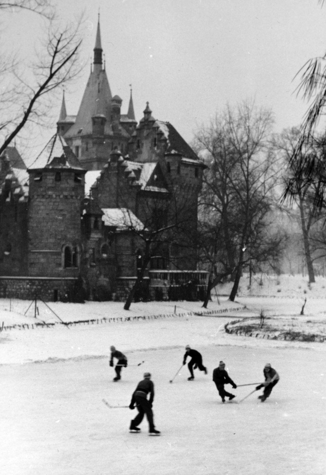 1956, Flanek-Falvay-Kováts, snow, toy, ice, Fortepan #229175