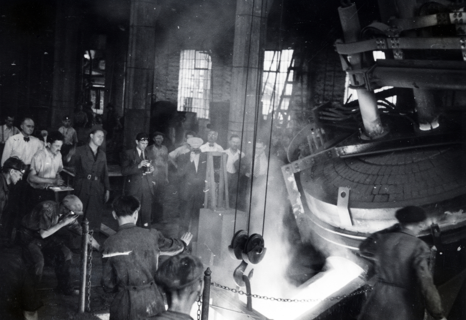 1955, Flanek-Falvay-Kováts, foundry, metallurgy, Fortepan #229178