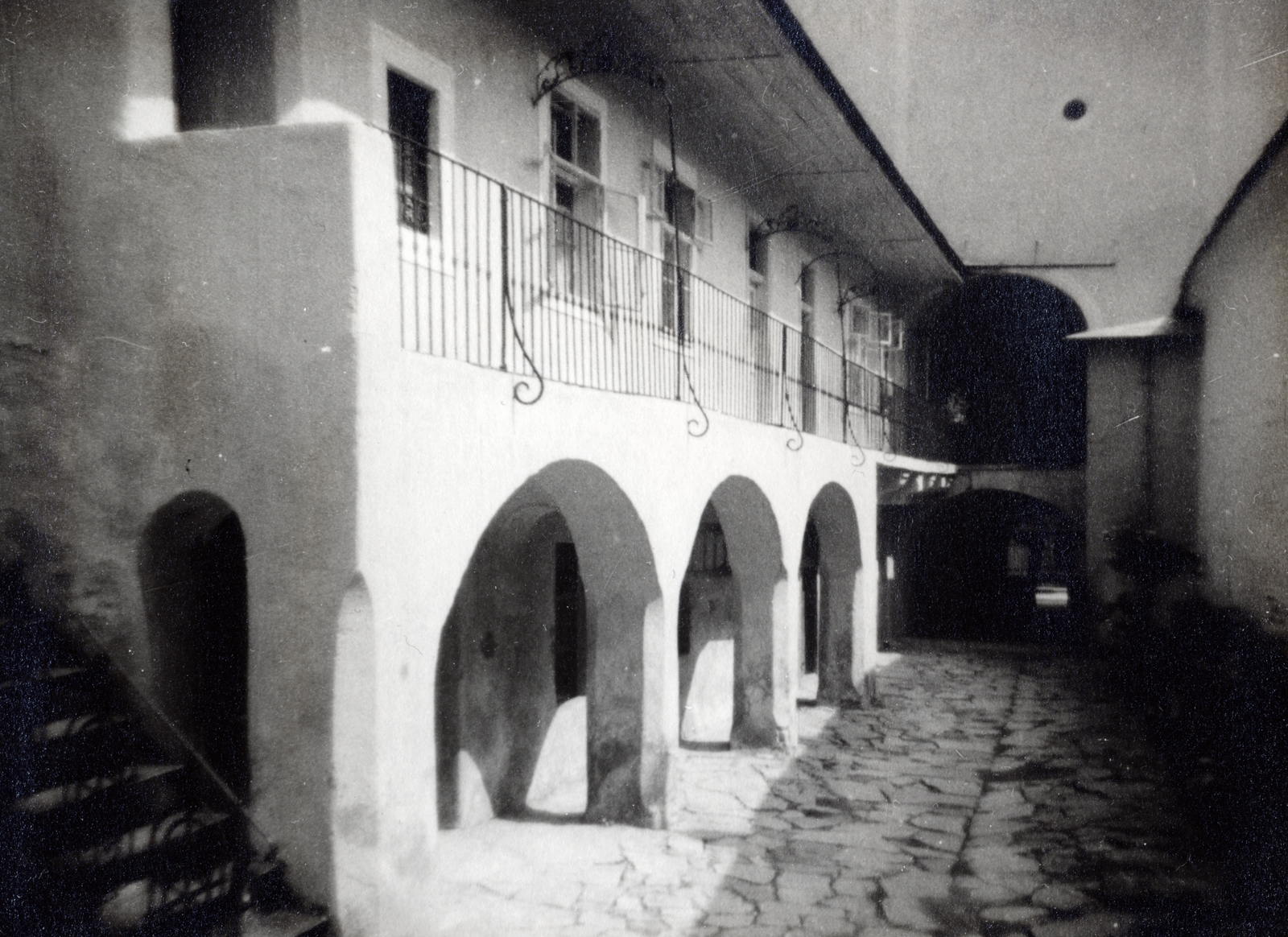 Magyarország, Kőszeg, Jurisics tér 10., a Meskó-ház udvara., 1932, Flanek-Falvay-Kováts, Fortepan #229226