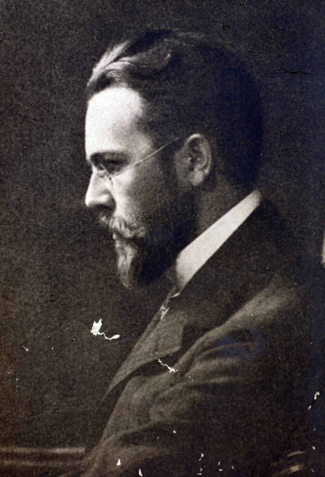 1905, Flanek-Falvay-Kováts, bajusz, szemüveg, portré, szakáll, Fortepan #229229