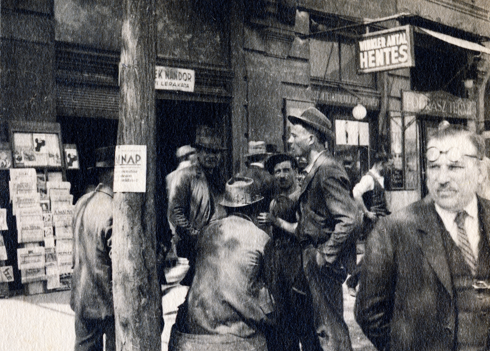 1934, Hirsch Hugó, announcement, label, newsstand, butcher, Fortepan #229332