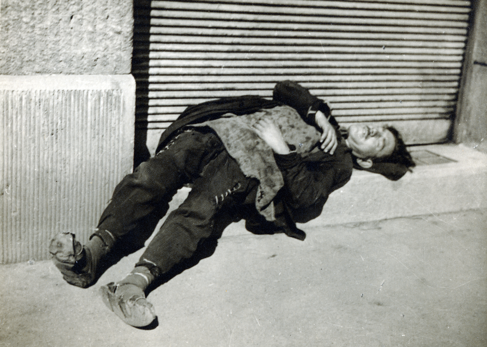 1933, Hirsch Hugó, homeless, sleeping, Fortepan #229345