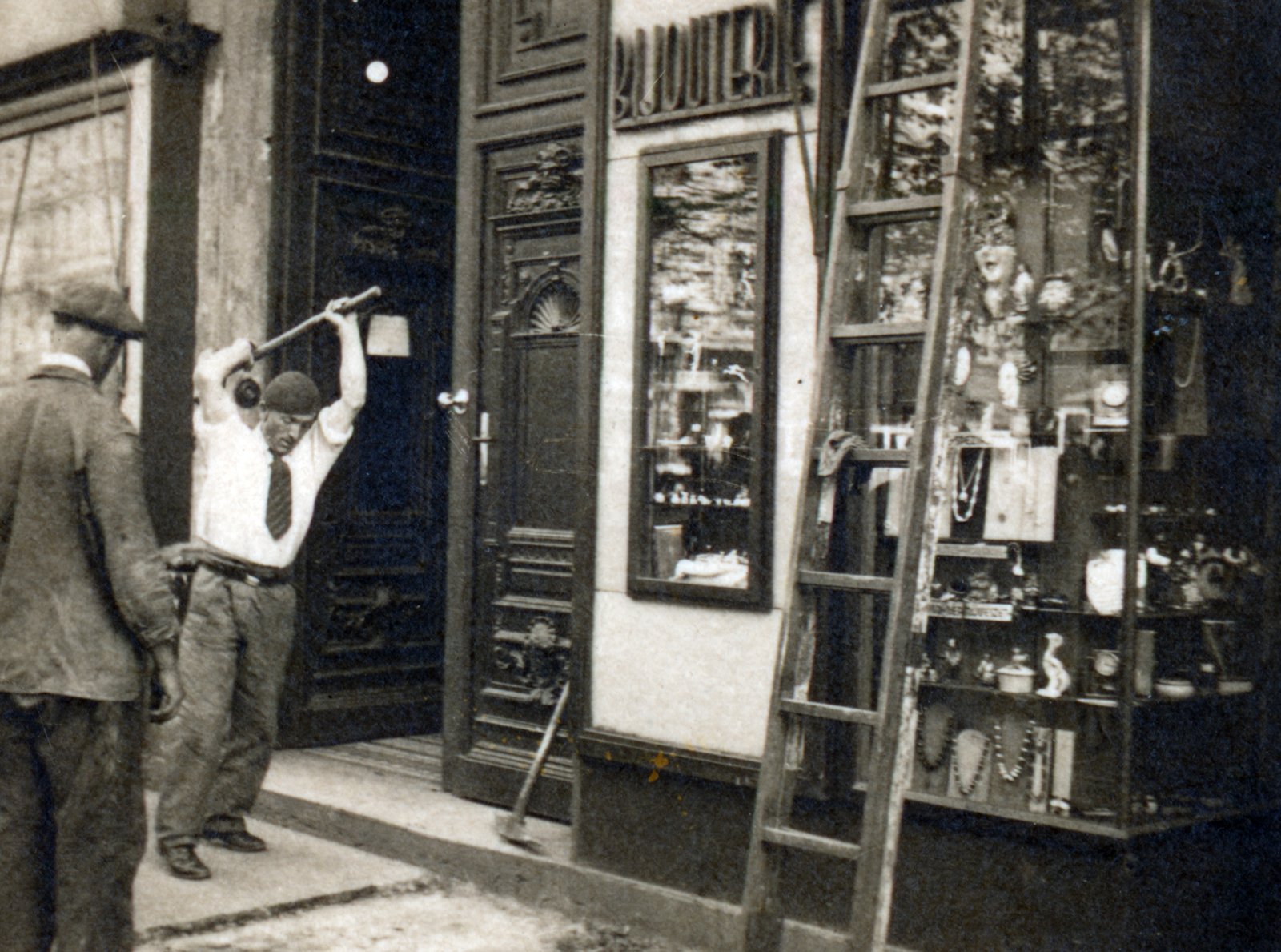 1933, Hirsch Hugó, label, entrance, Show window, pavement, work, gateway, china, Fortepan #229346