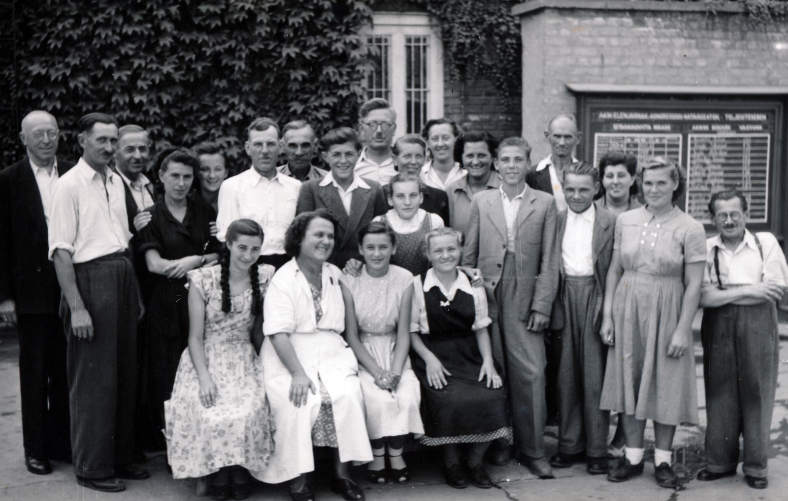 1954, Virág Judit, tableau, Fortepan #229400