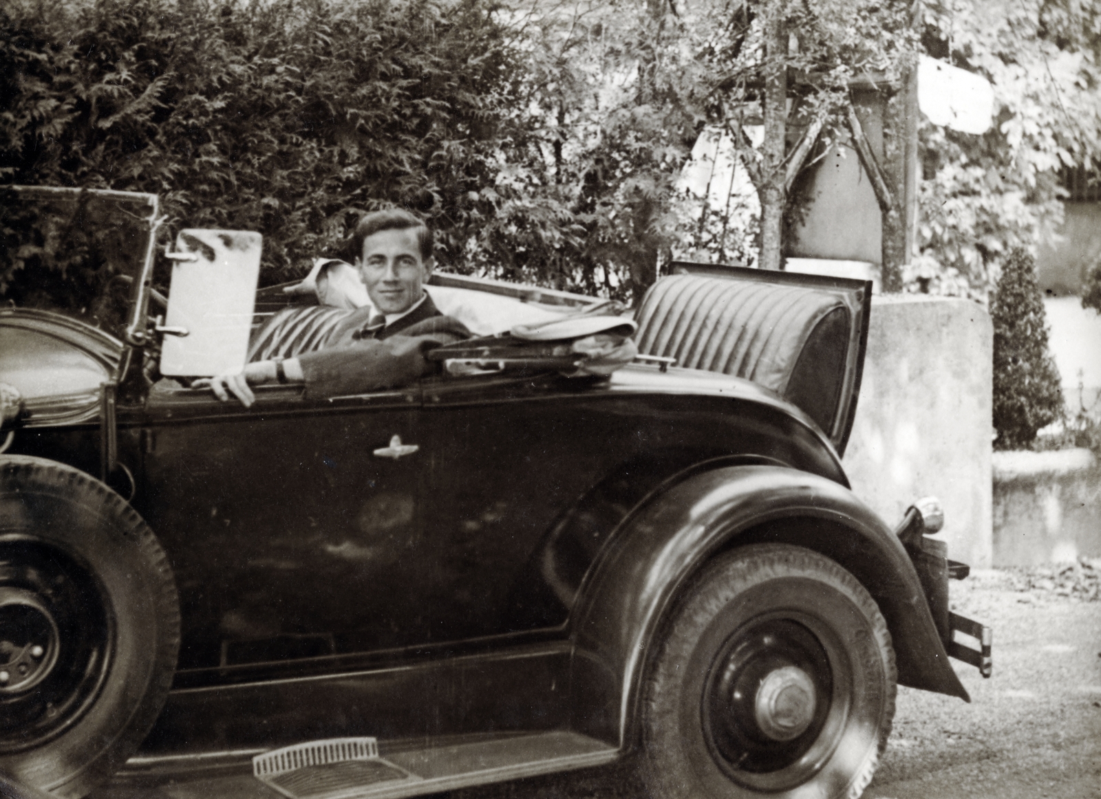 1939, Zimre Zsuzsa, chauffeur, automobile, Fortepan #229515