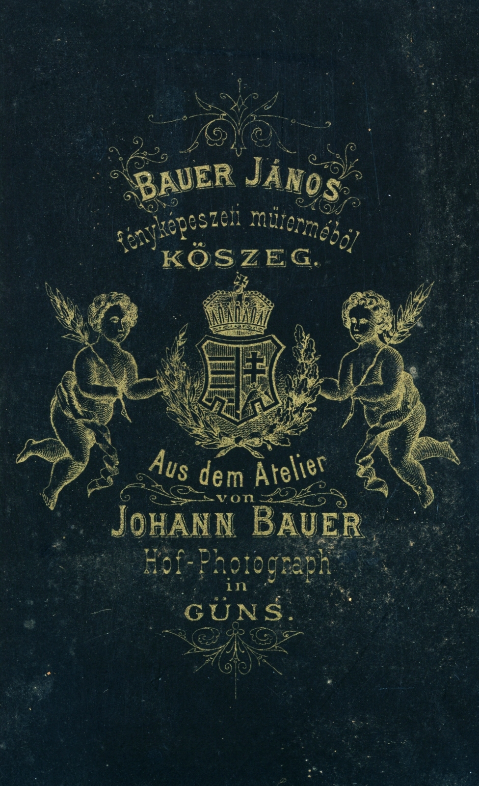 Magyarország, Kőszeg, Bauer János fényképészeti műterme., 1900, Korner Veronika, hátlap, Fortepan #230132