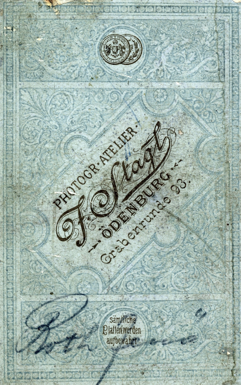 Magyarország, Sopron, Várkerület 93., Stagl Ferenc fényképész., 1900, Korner Veronika, hátlap, Fortepan #230137