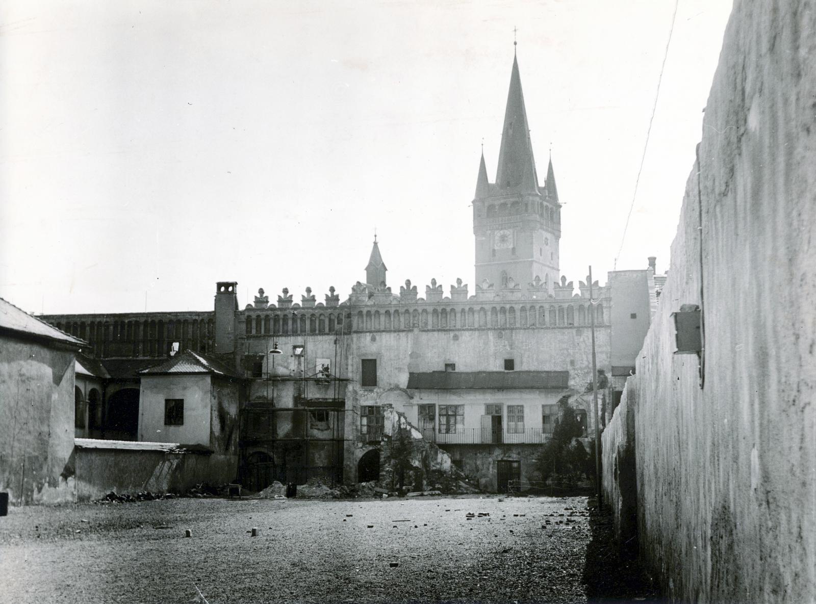 1941, Fortepan/Album087, church clock, tower, Fortepan #230241