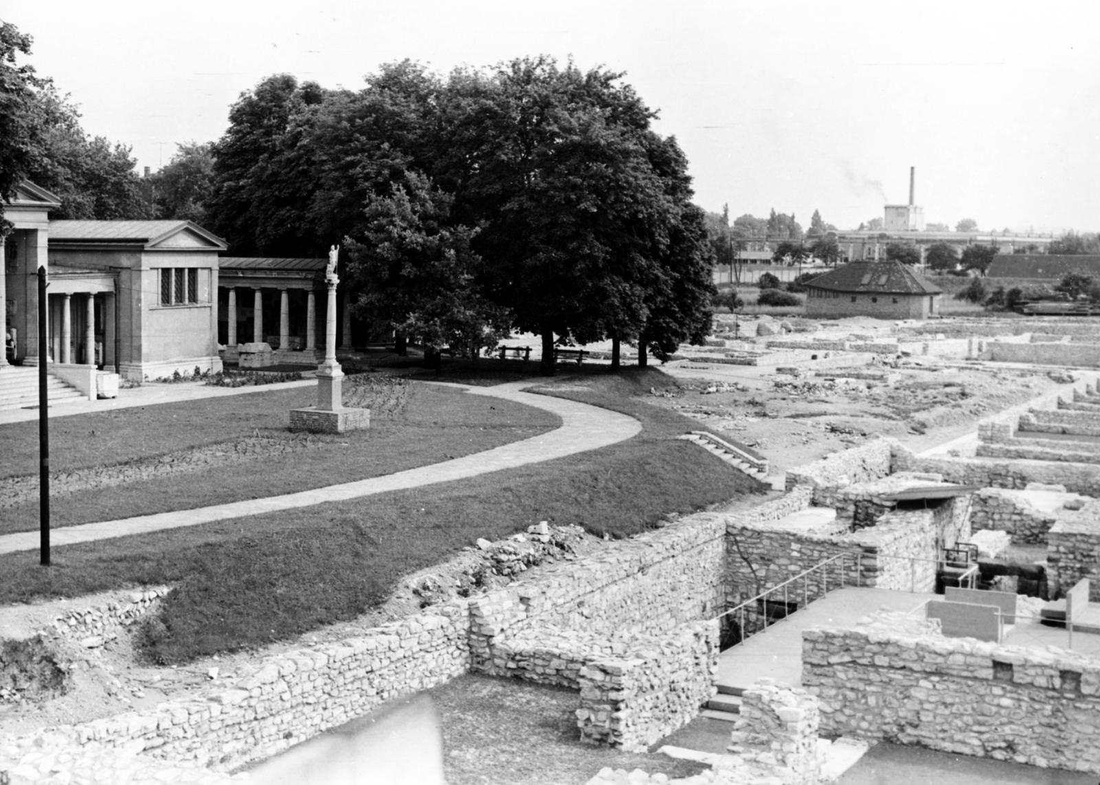 Magyarország, Aquincum, Budapest III., romkert és múzeum., 1961, Fortepan/Album087, múzeum, kiállítás, rom, római birodalom, régészet, Budapest, Fortepan #230260