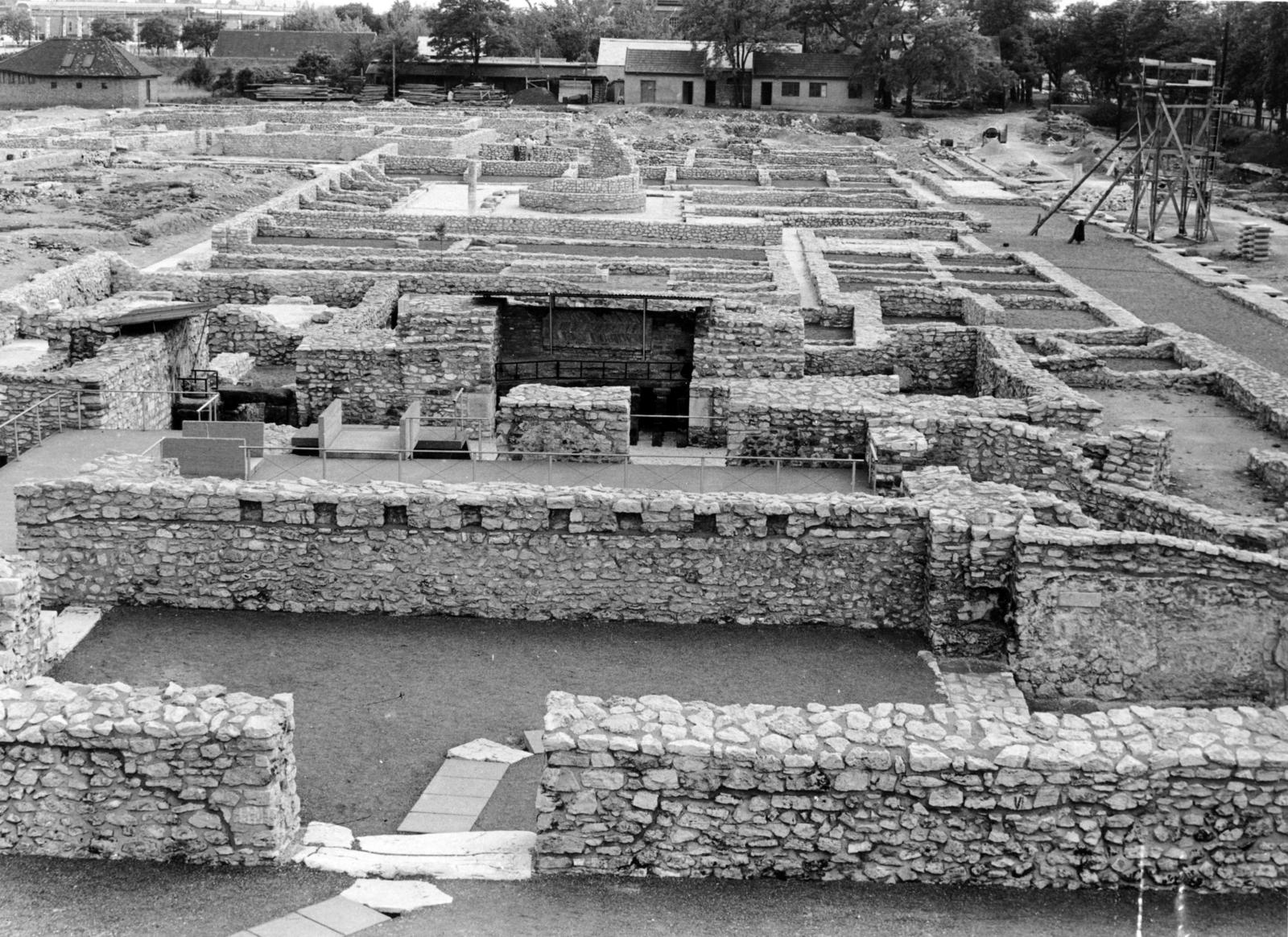 Magyarország, Aquincum, Budapest III., romkert és múzeum., 1961, Fortepan/Album087, kiállítás, rom, római birodalom, régészet, antik kultúra, Budapest, Fortepan #230261