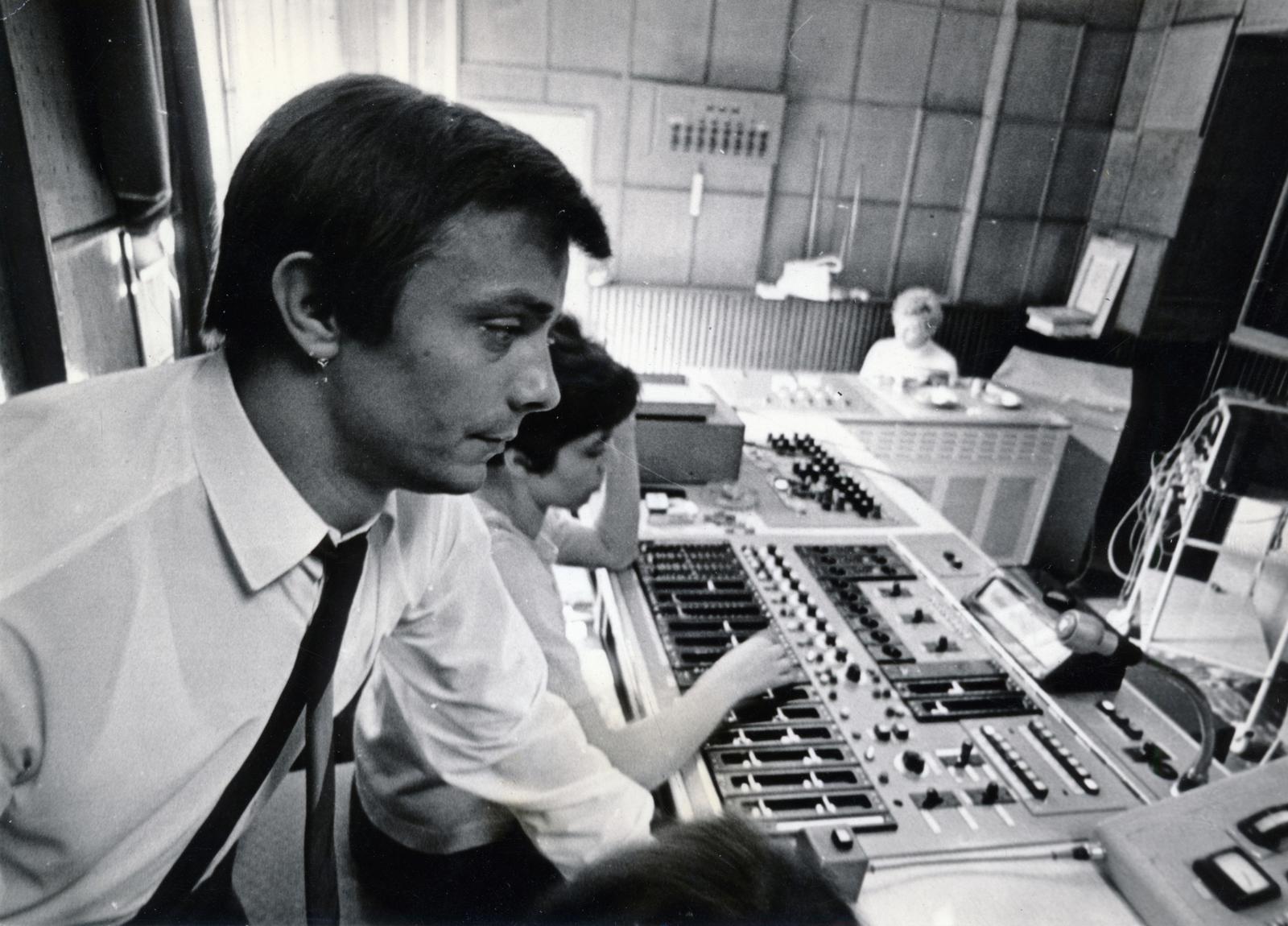 1973, Aradszky László, studio, control panel, Fortepan #230348