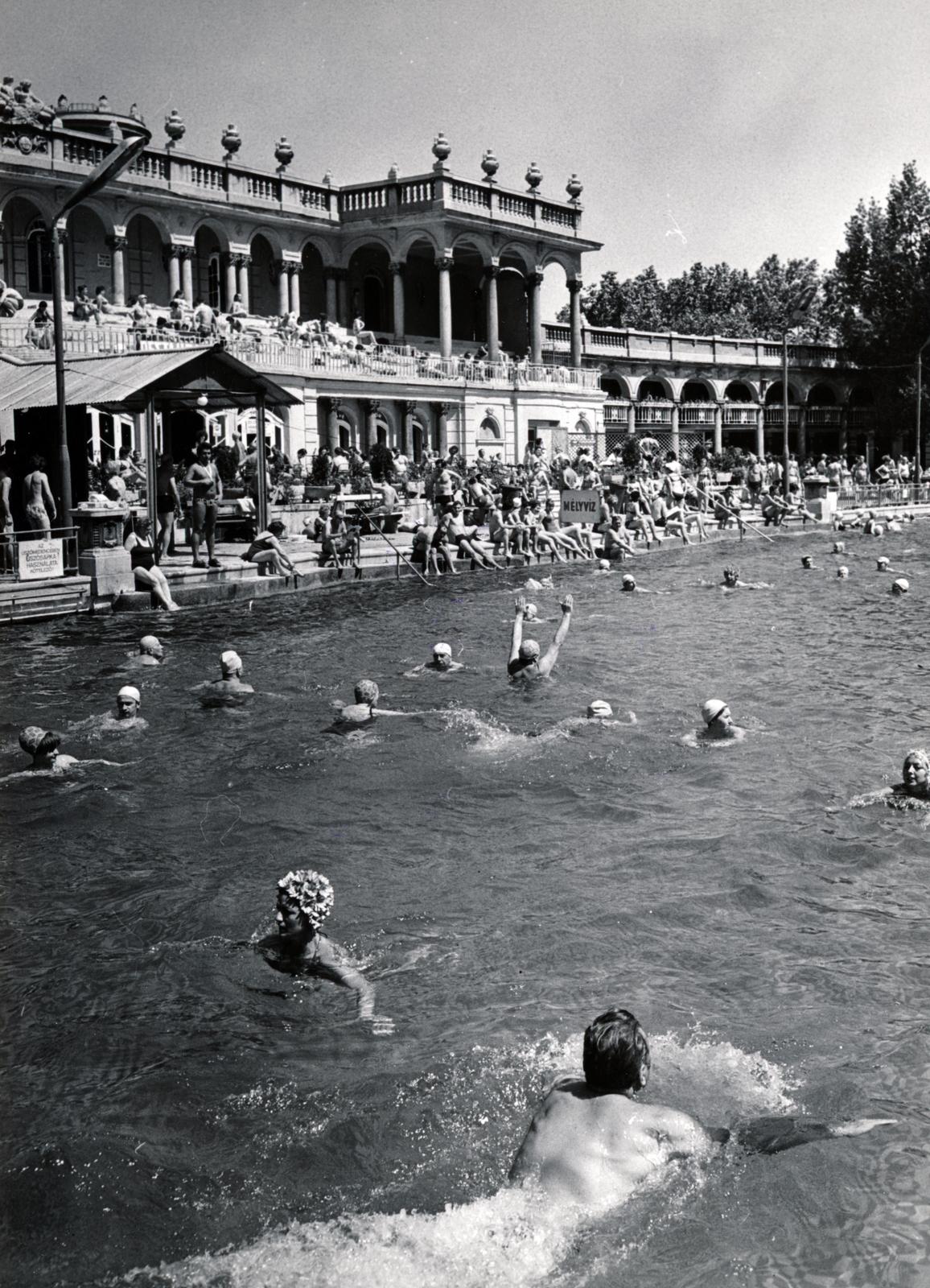 Hungary, Budapest XIV., Széchenyi fürdő., 1971, Székely Iván, Budapest, Fortepan #230423