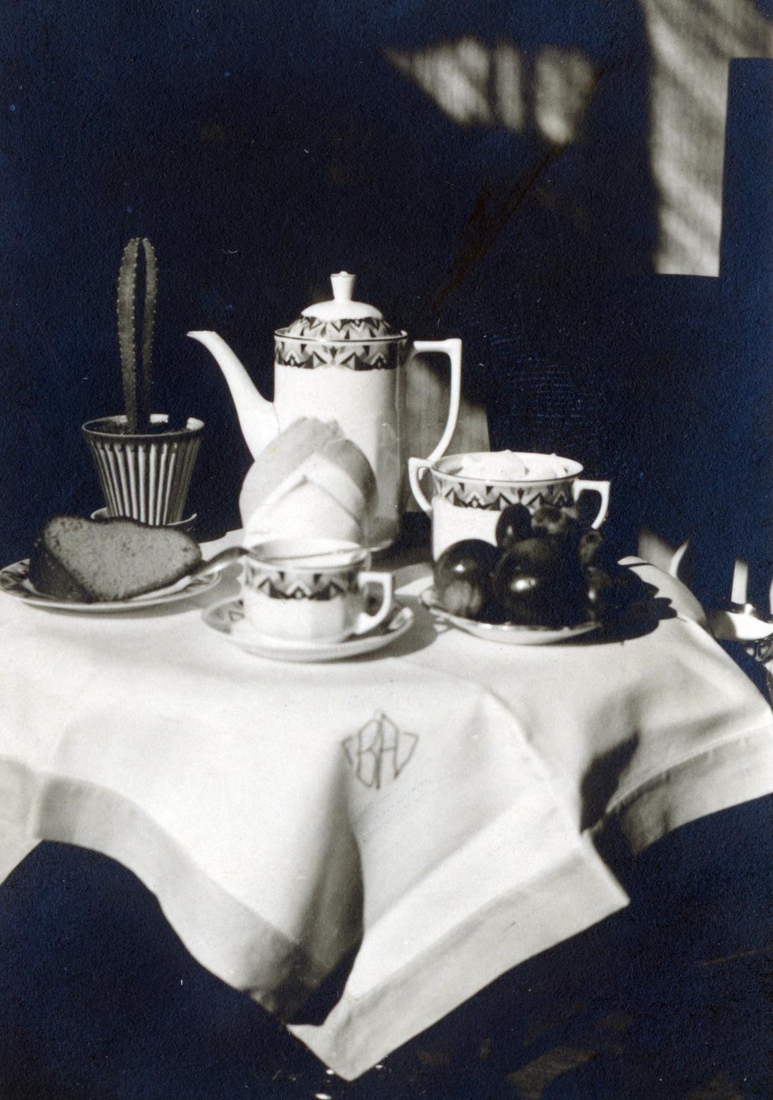 1930, Miklósy Judit, csendélet, porcelán, teáskanna, Fortepan #230481