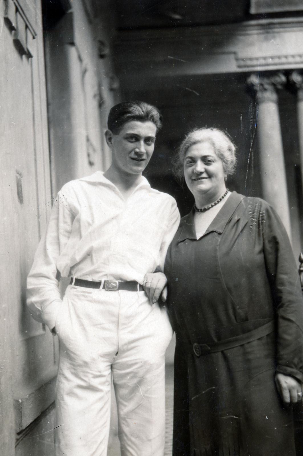 1923, Cserey Zoltán, anya, fiú, Fortepan #230996