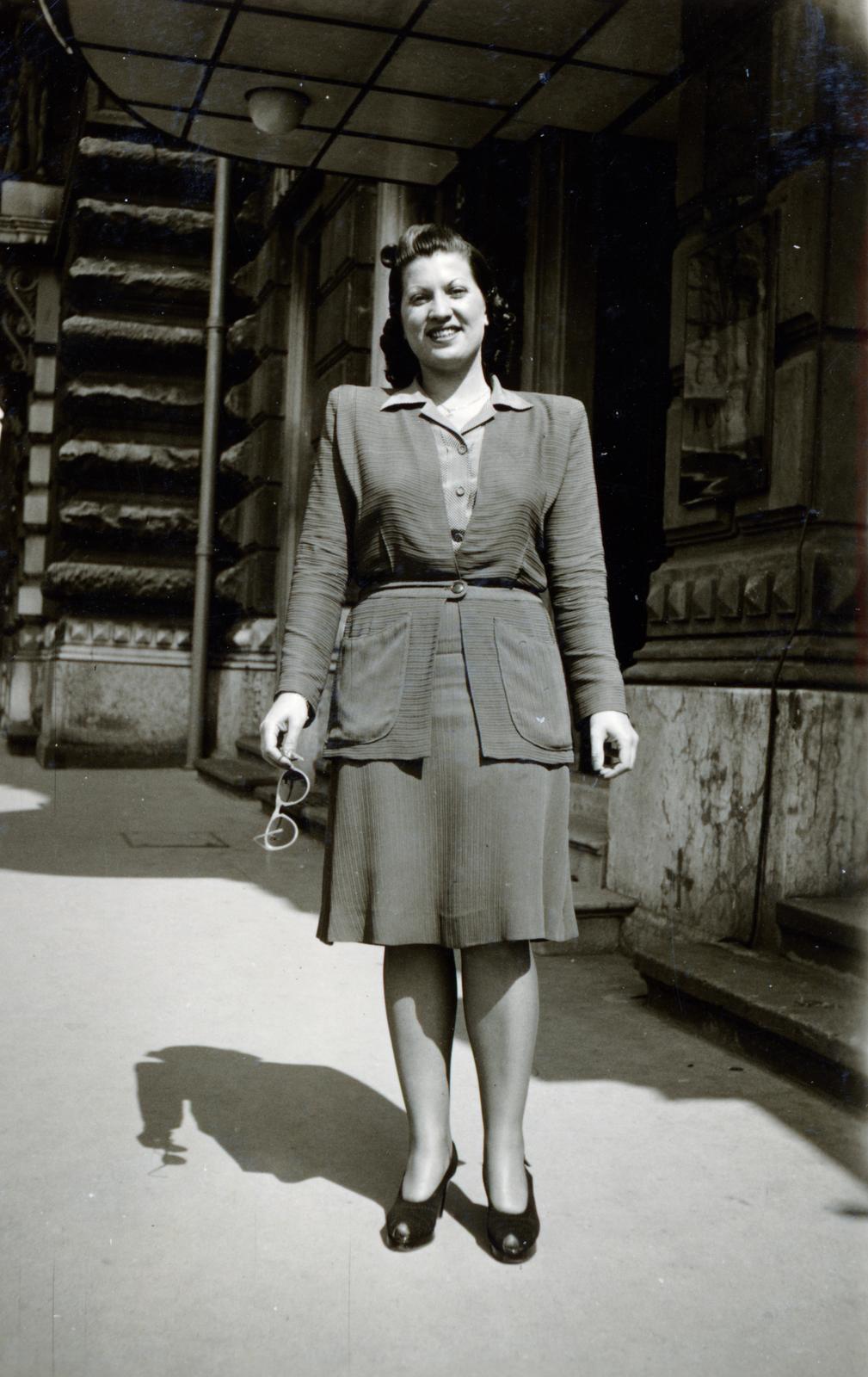 1938, Cserey Zoltán, elegancia, kardigán, Fortepan #231017