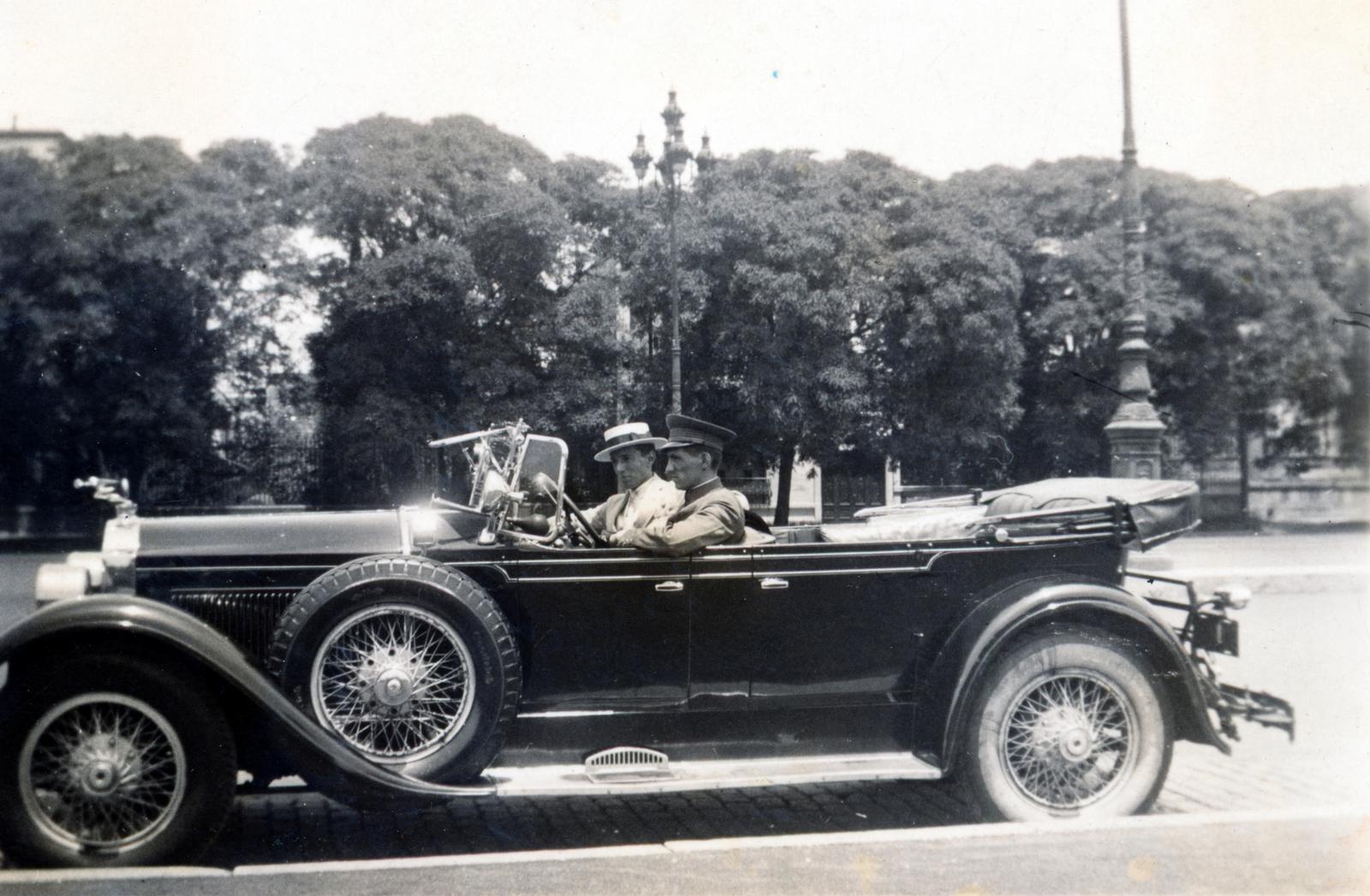 1934, Cserey Zoltán, Packard-brand, automobile, convertible, Fortepan #231036