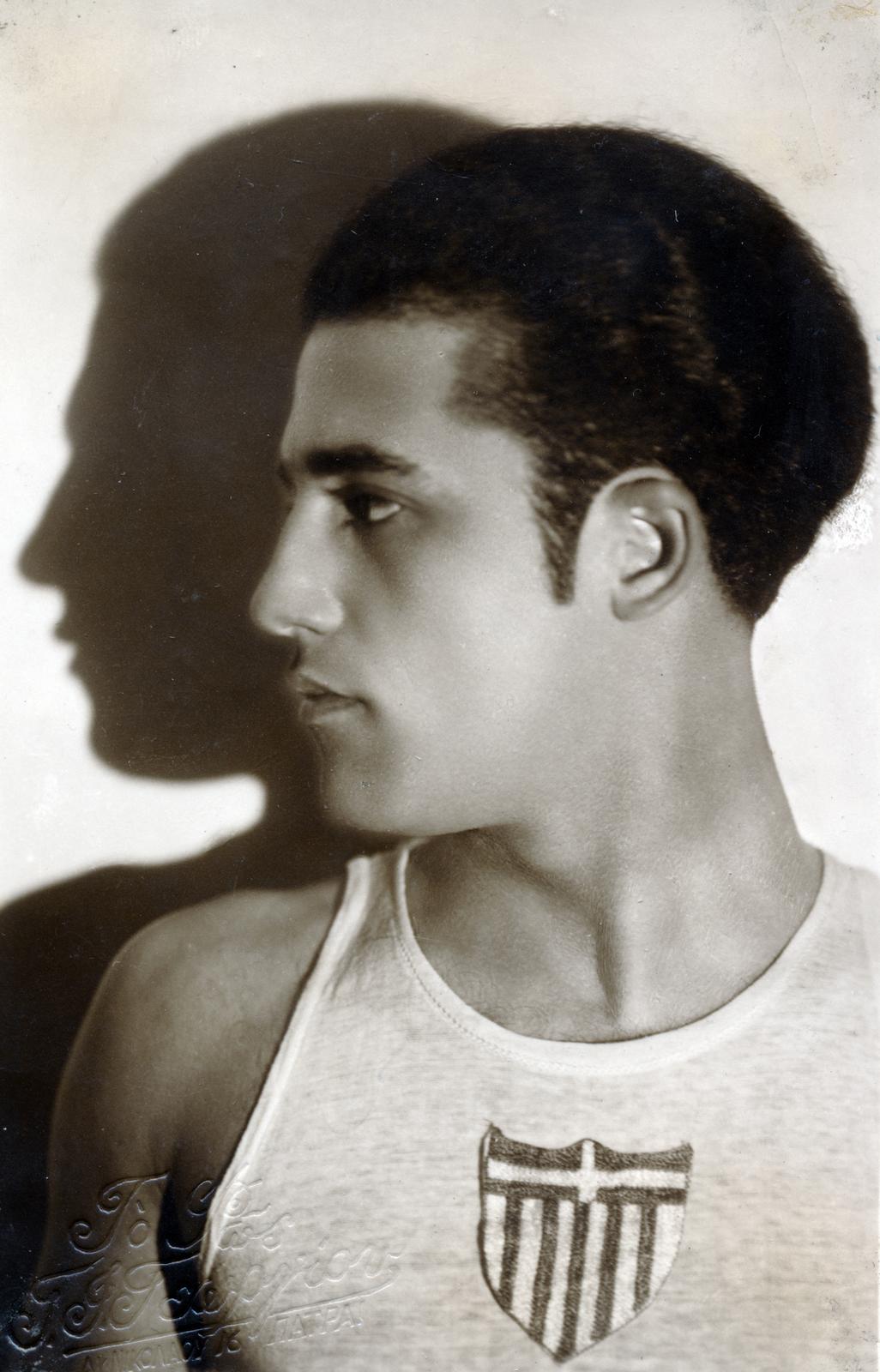 1932, Cserey Zoltán, Best of, sziluett, arc profil, férfi, Fortepan #231067