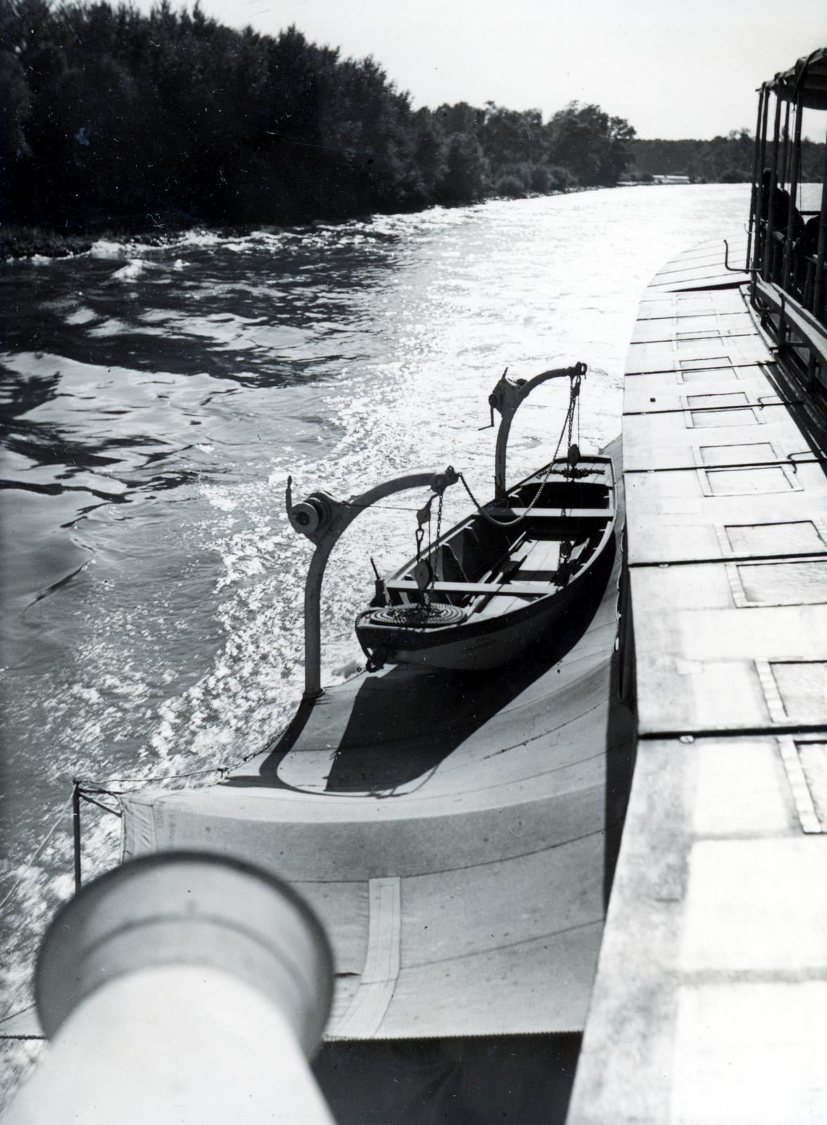1933, Bor Dezső, lifeboat, Fortepan #231367