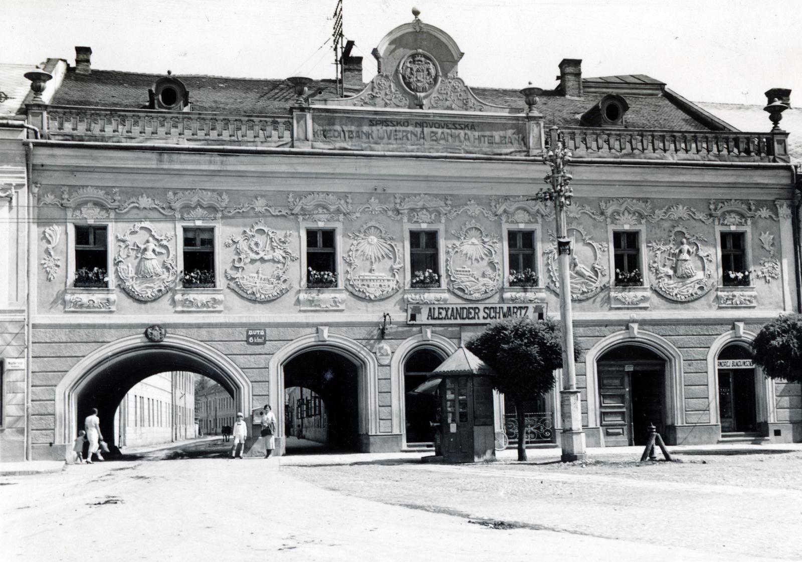 Slovakia, Spišská Nová Ves, Fő utca (ulica Letná), Provinciális-ház (később Szepesi Múzeum)., 1933, Bor Dezső, Fortepan #231386