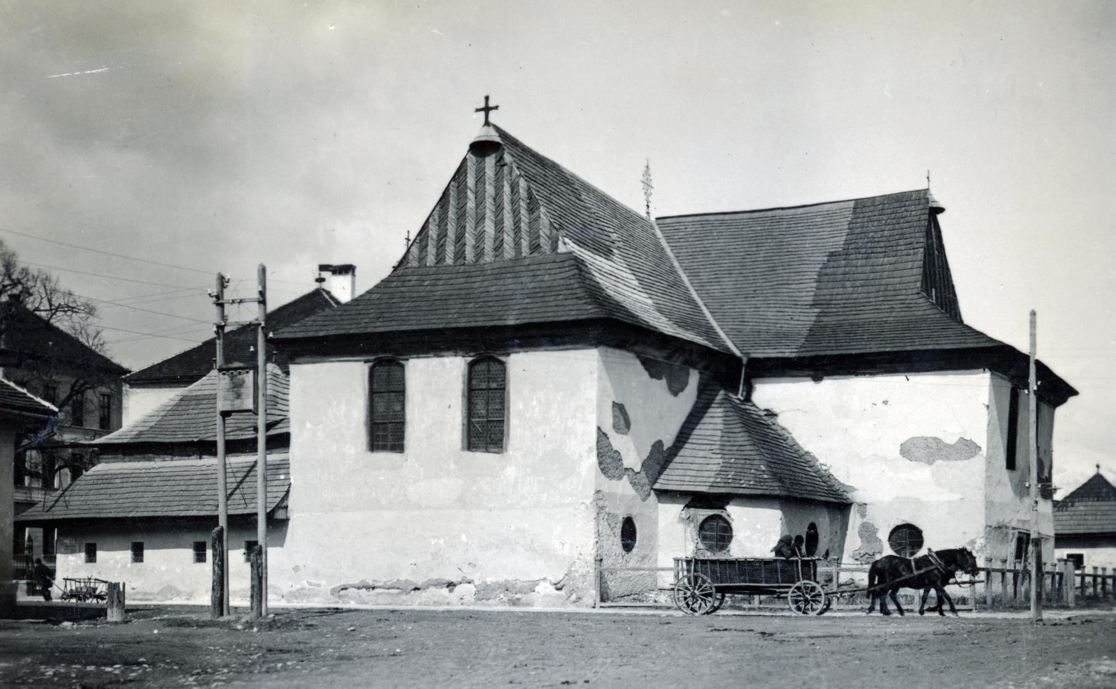 Slovakia, Kežmarok, evangélikus ótemplom., 1933, Bor Dezső, church, Lutheranism, Fortepan #231389