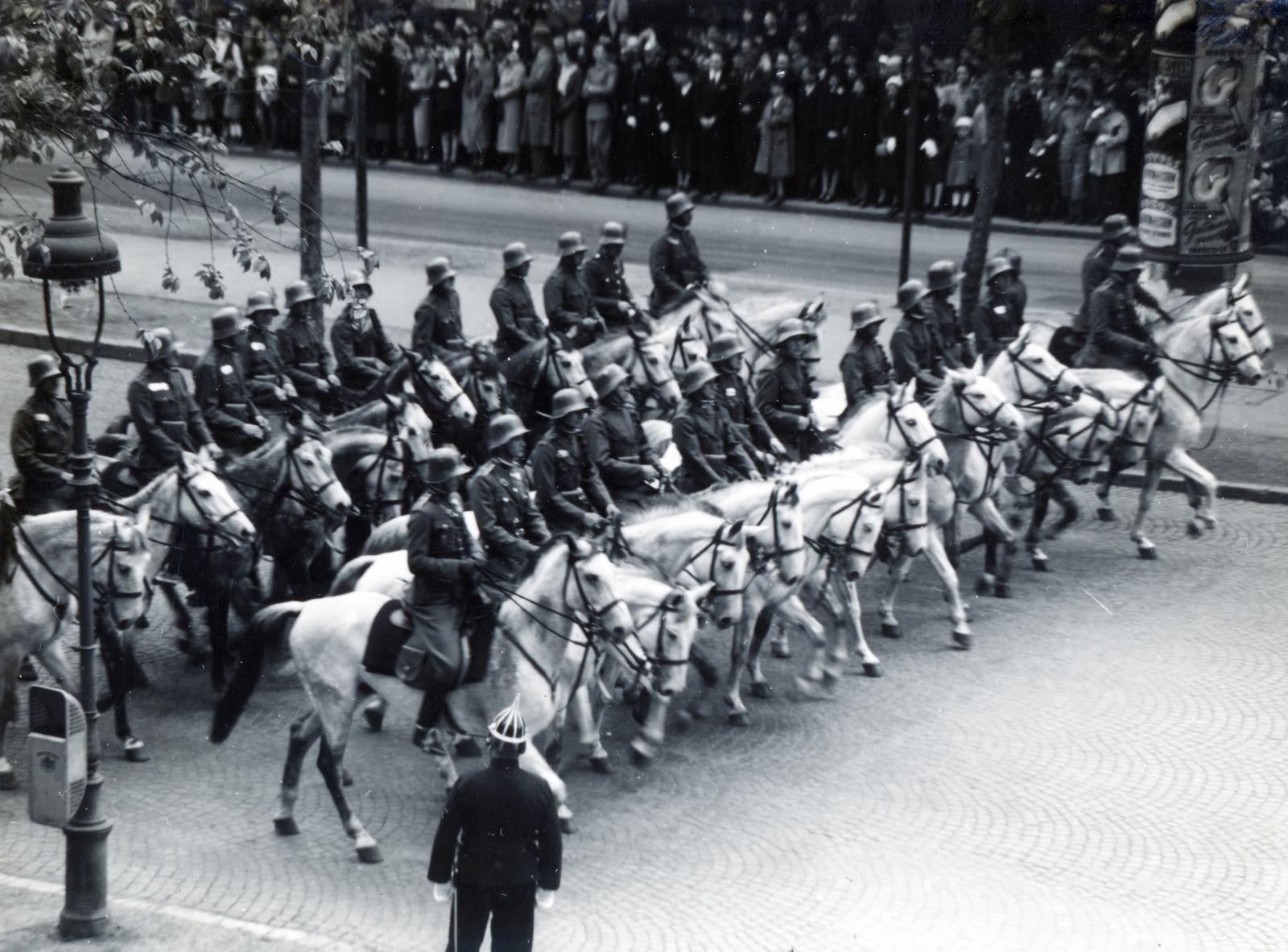 1938, Bor Dezső, katonai parádé, Fortepan #231652