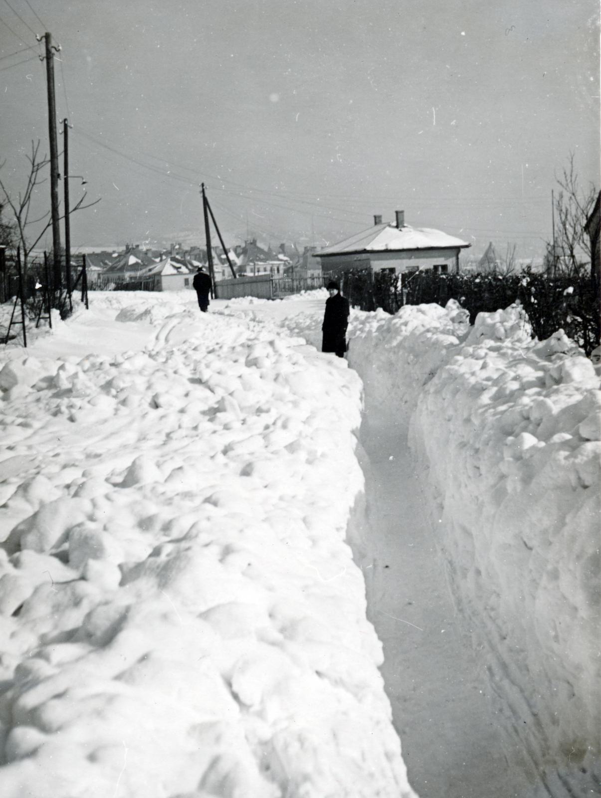 1939, Bor Dezső, winter, snow, Fortepan #231822