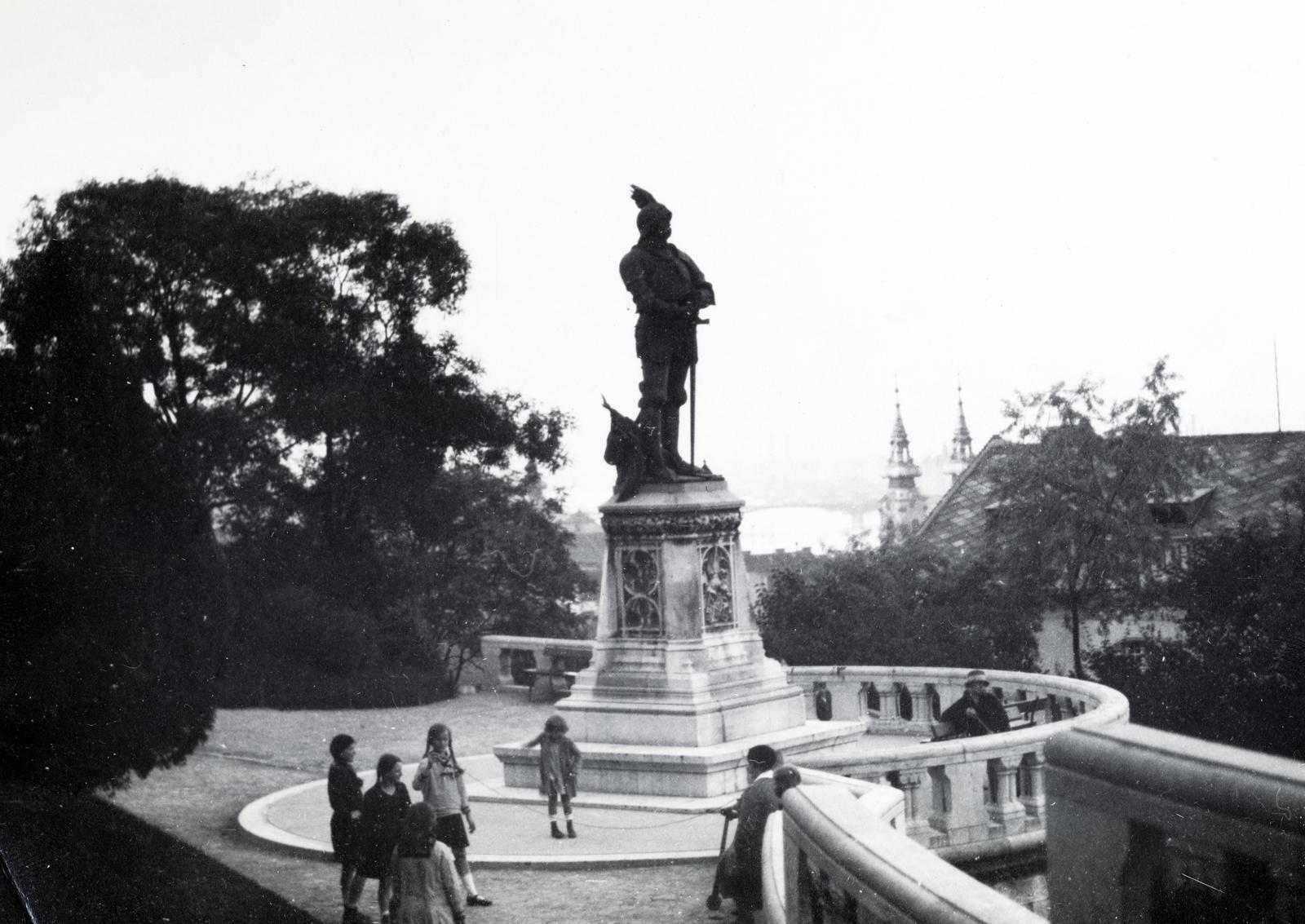 1936, Bor Dezső, sculpture, János Hunyadi-portrayal, Fortepan #231904