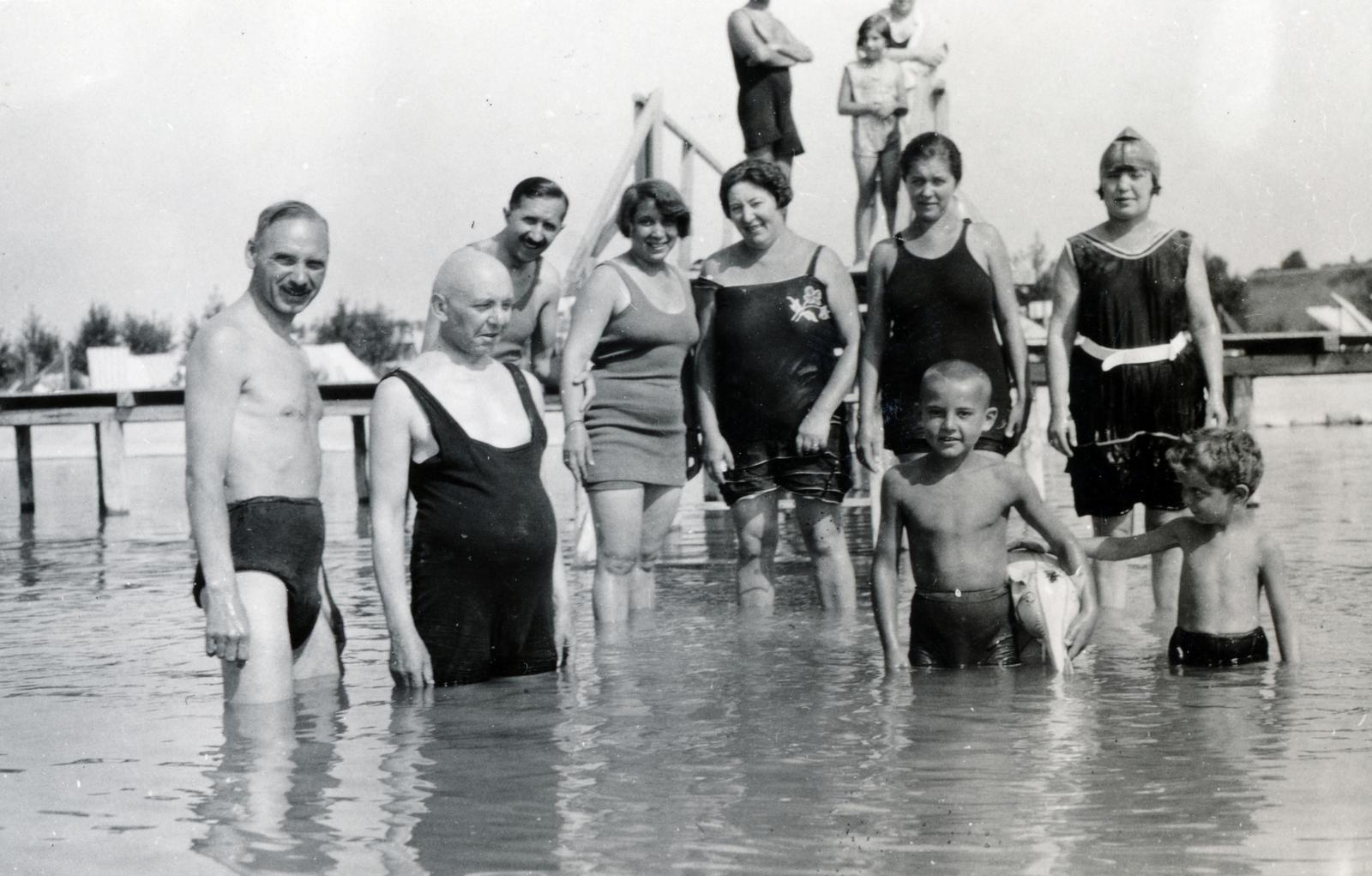 1934, Bor Dezső, tableau, bathing suit, Fortepan #231982