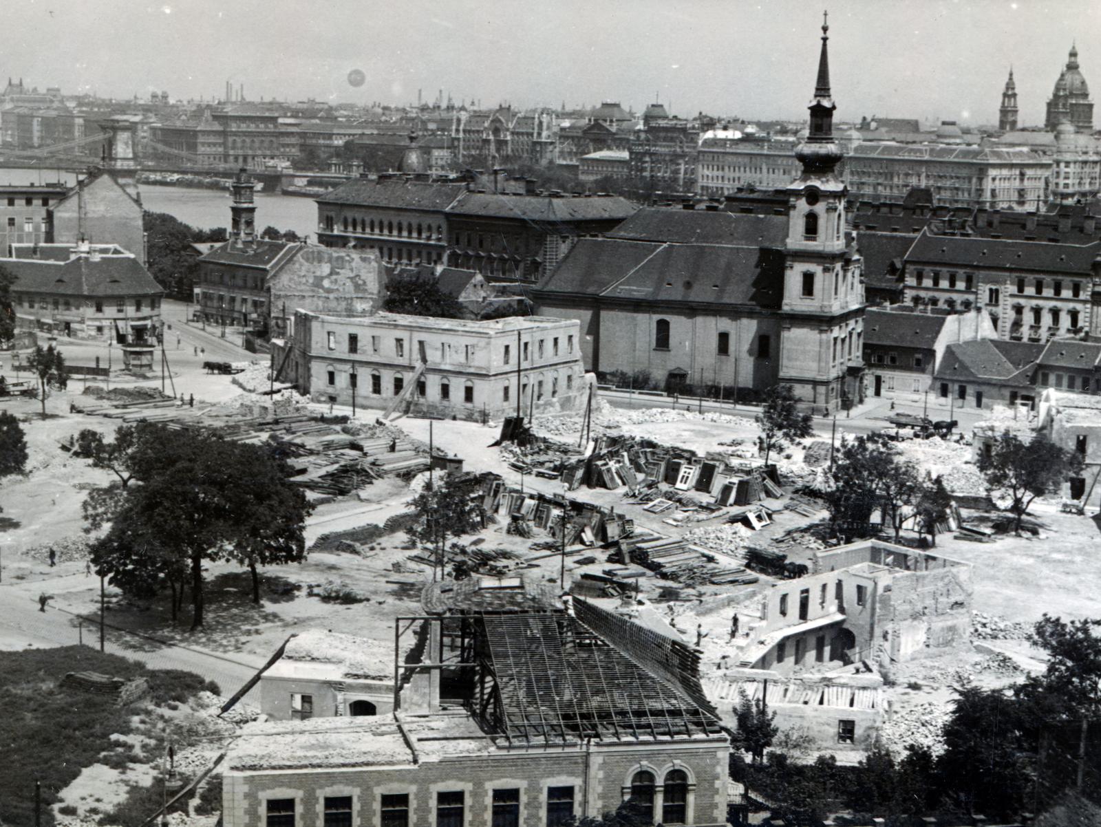 1931, Bor Dezső, Best of, church, demolition, Fortepan #232119